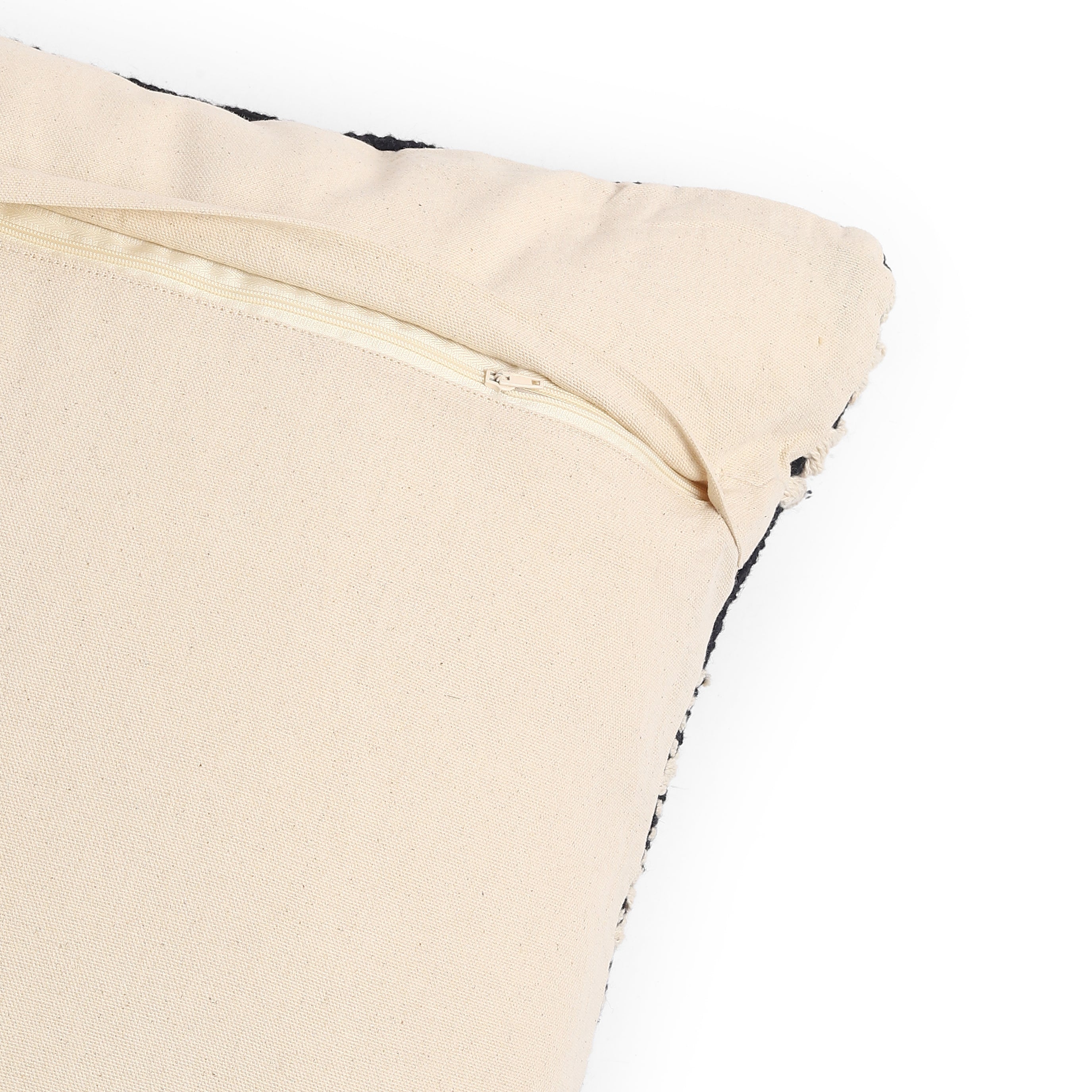 Vissencia 100% Cotton Cushion Cover | Black