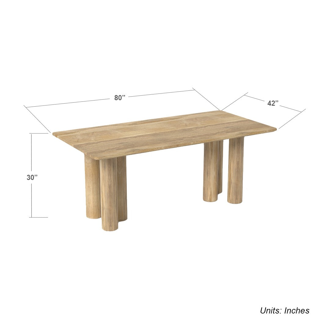 Gaia 6 Seater Dining Table