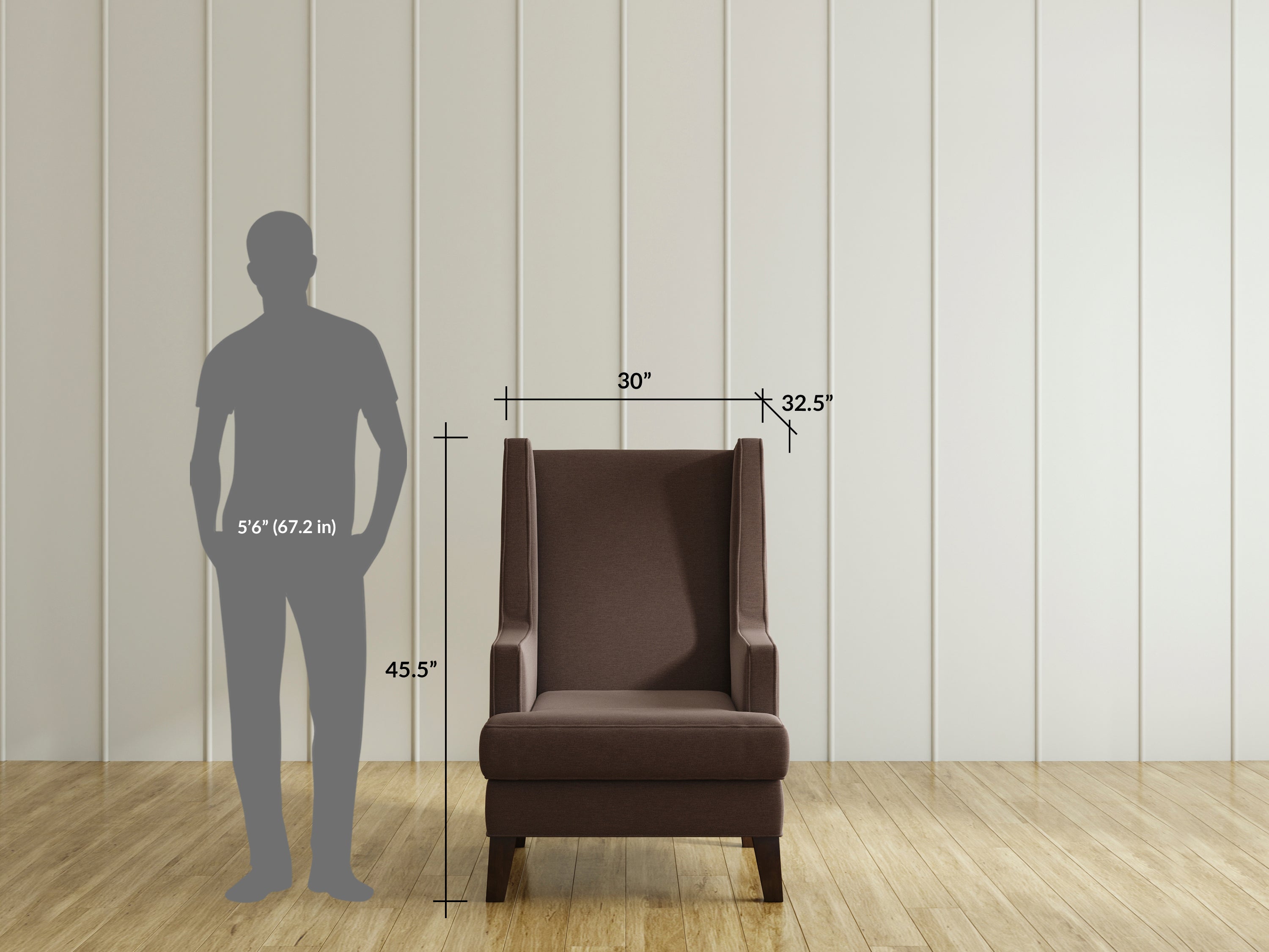 Claire Wingback Accent Chair