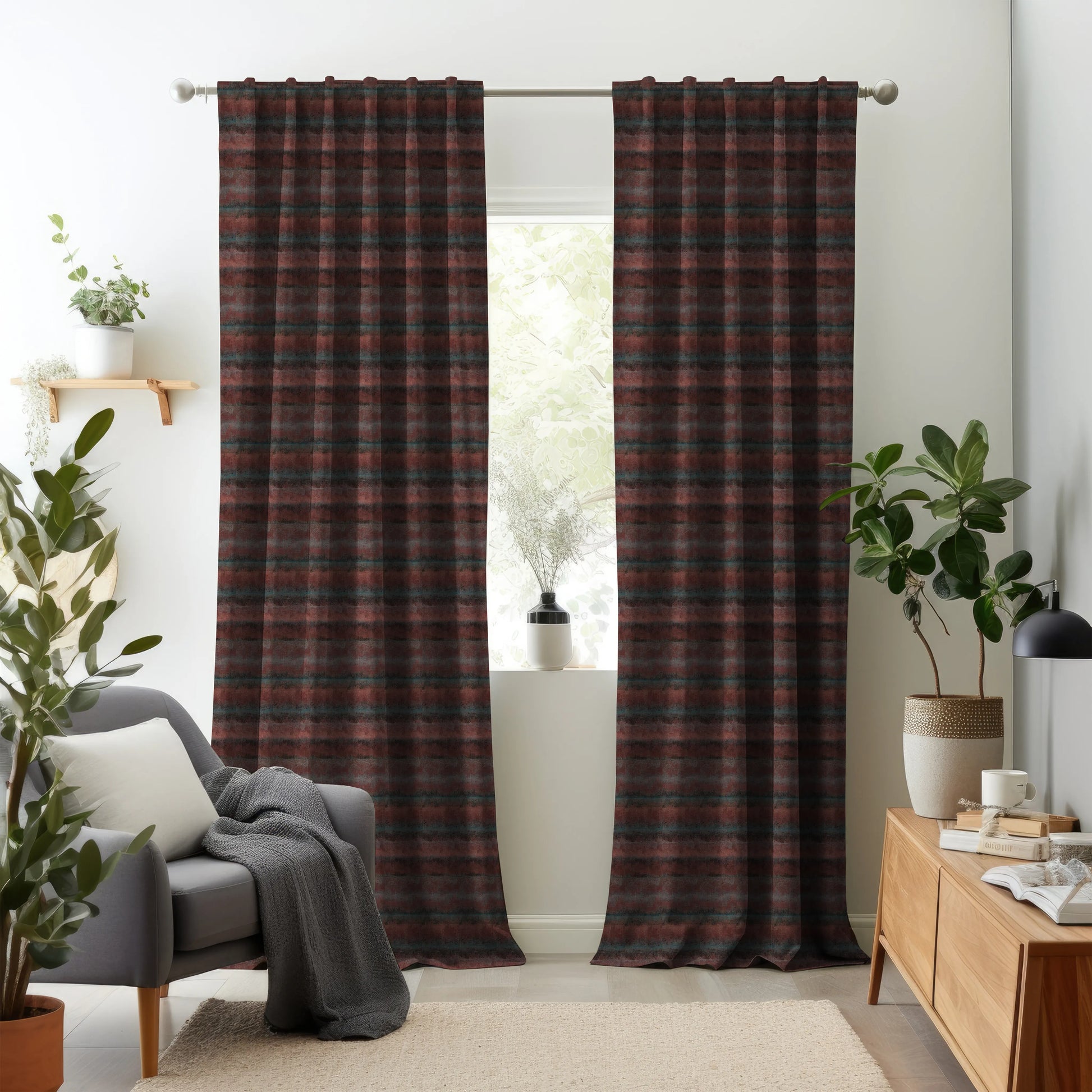 Cosmic Charm Edition 4 - Nadim | Made to Order Light Filtering Curtains Nadim-Rust