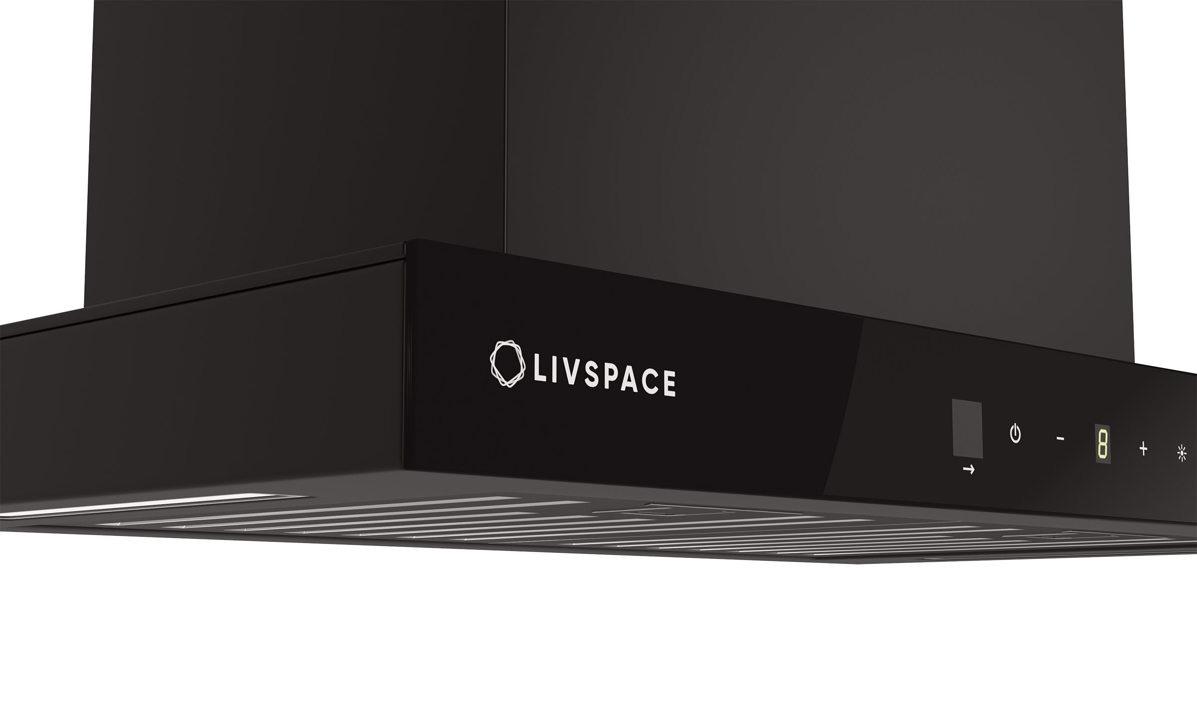 Optima by Livspace Baffle filter T Shape chimney 600mm size 1200m3/h suction power (Only Ductless) | Optima CH DL T 60