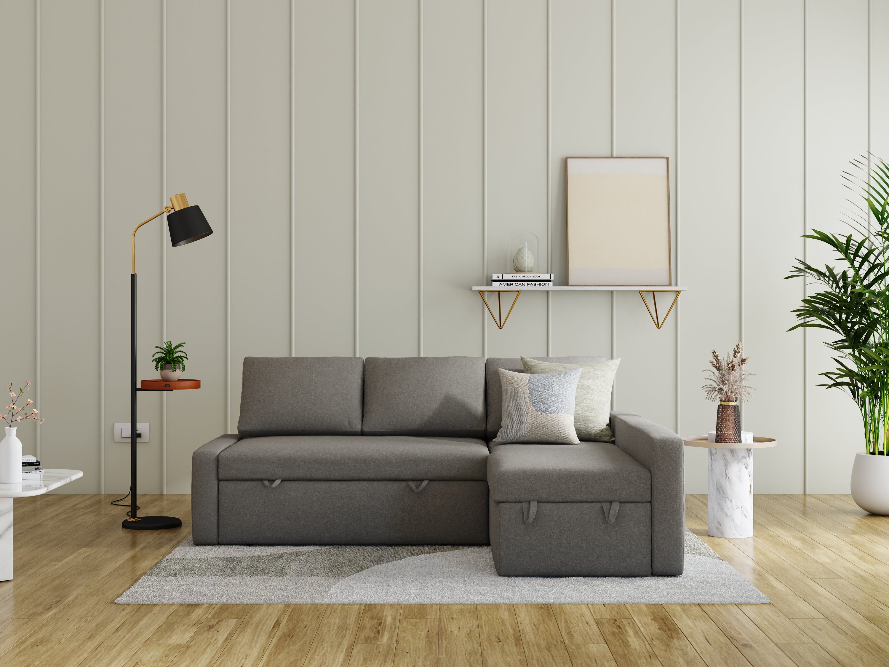 Callie Sofa Cum Bed, Right Aligned