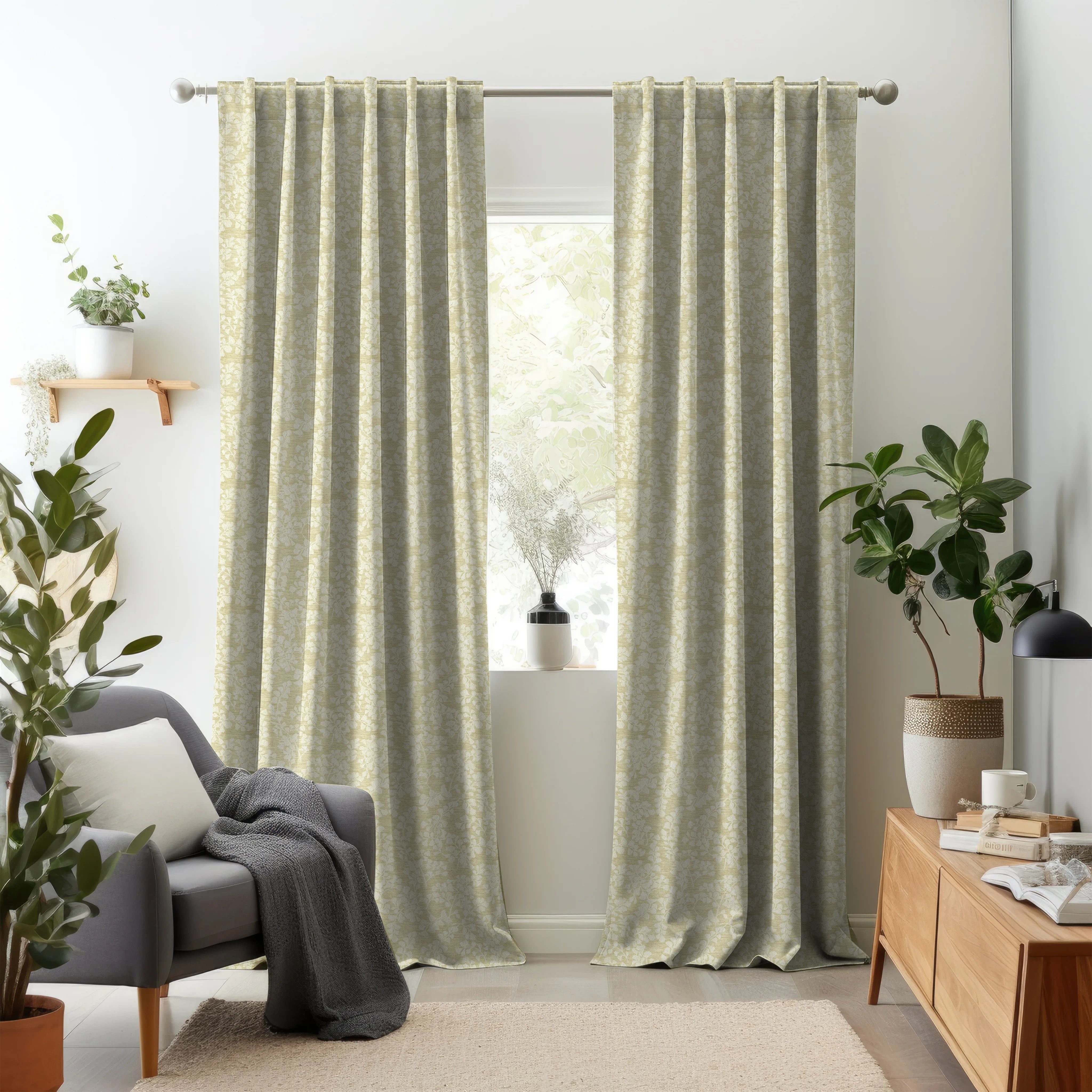 Elementos Edition 3 - Sedge | Made to Order Light Filtering Curtains Sedge-Ivory