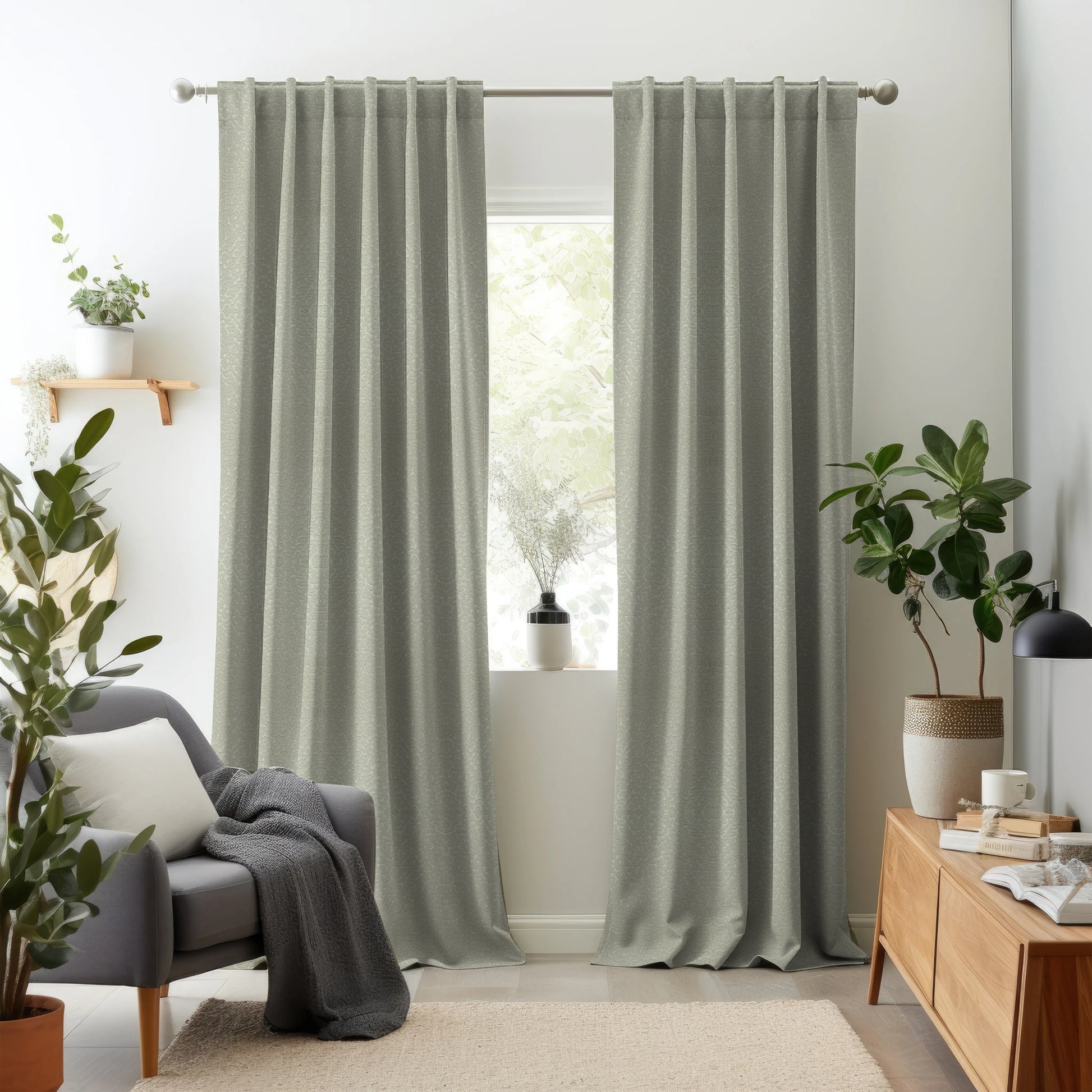 Cosmic Charm Edition 2 - Rill | Made to Order Light Filtering Curtains Rill-Pearl
