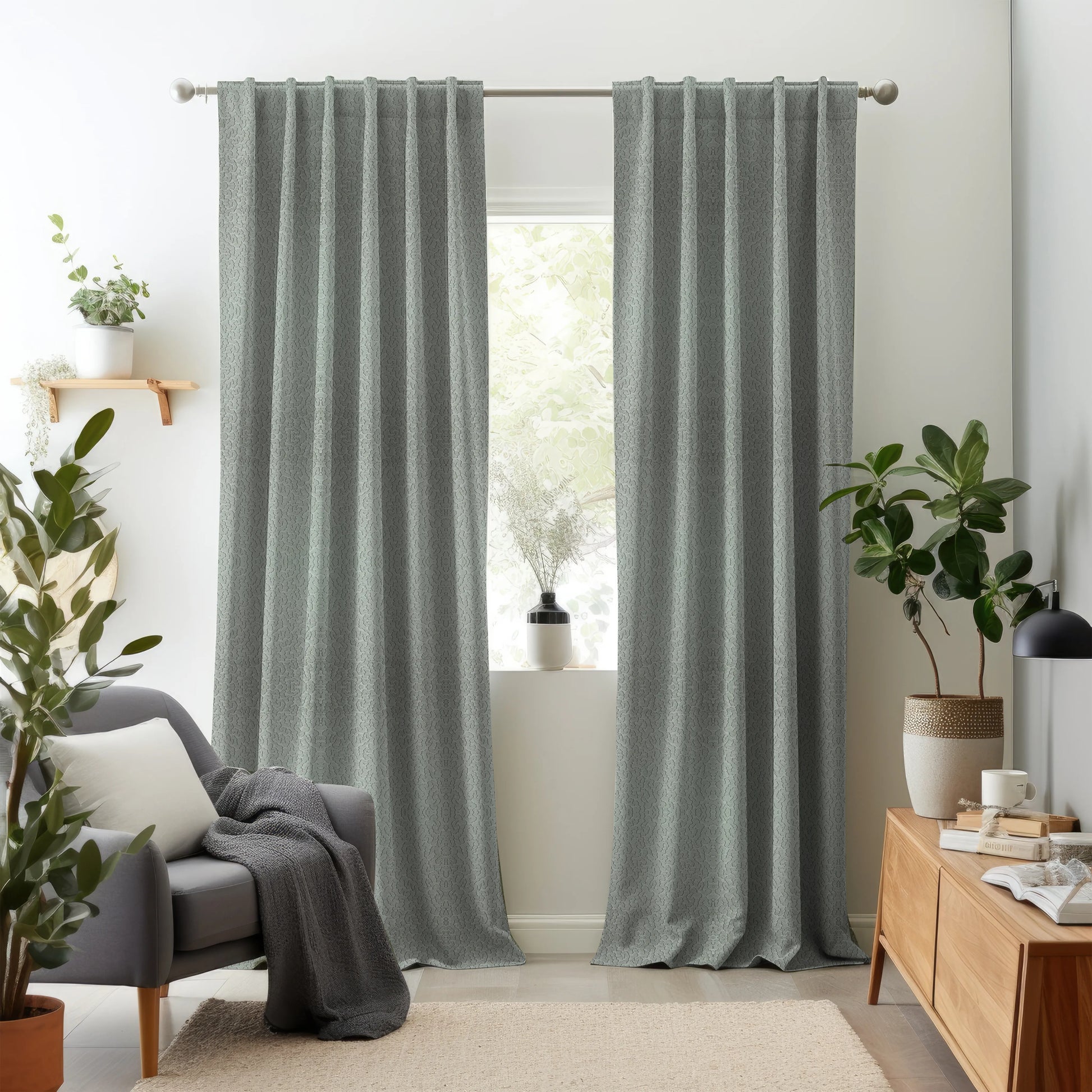 Cosmic Charm Edition 2 - Rill | Made to Order Light Filtering Curtains Rill-Mercury