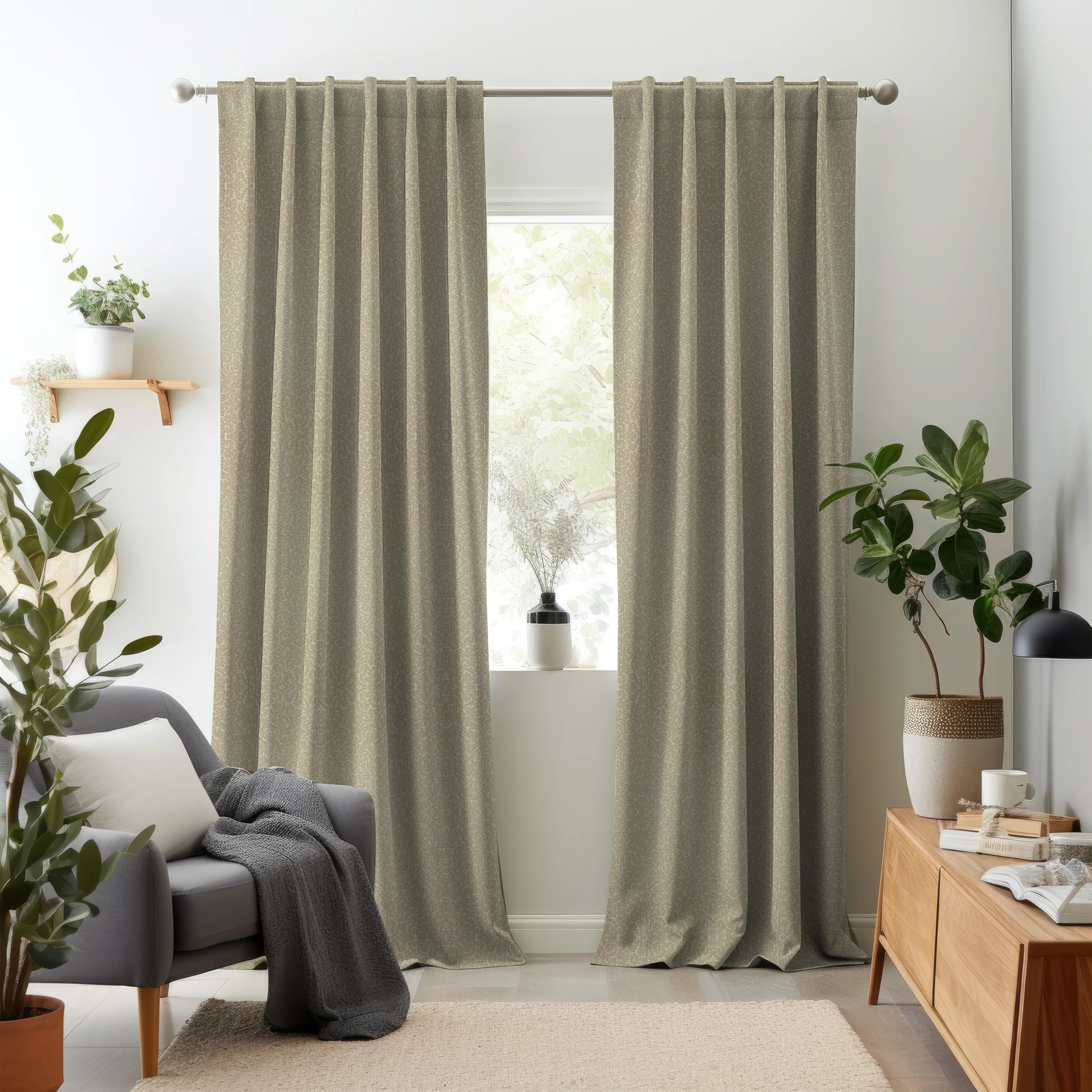 Cosmic Charm Edition 2 - Rill | Made to Order Light Filtering Curtains Rill-Saturn