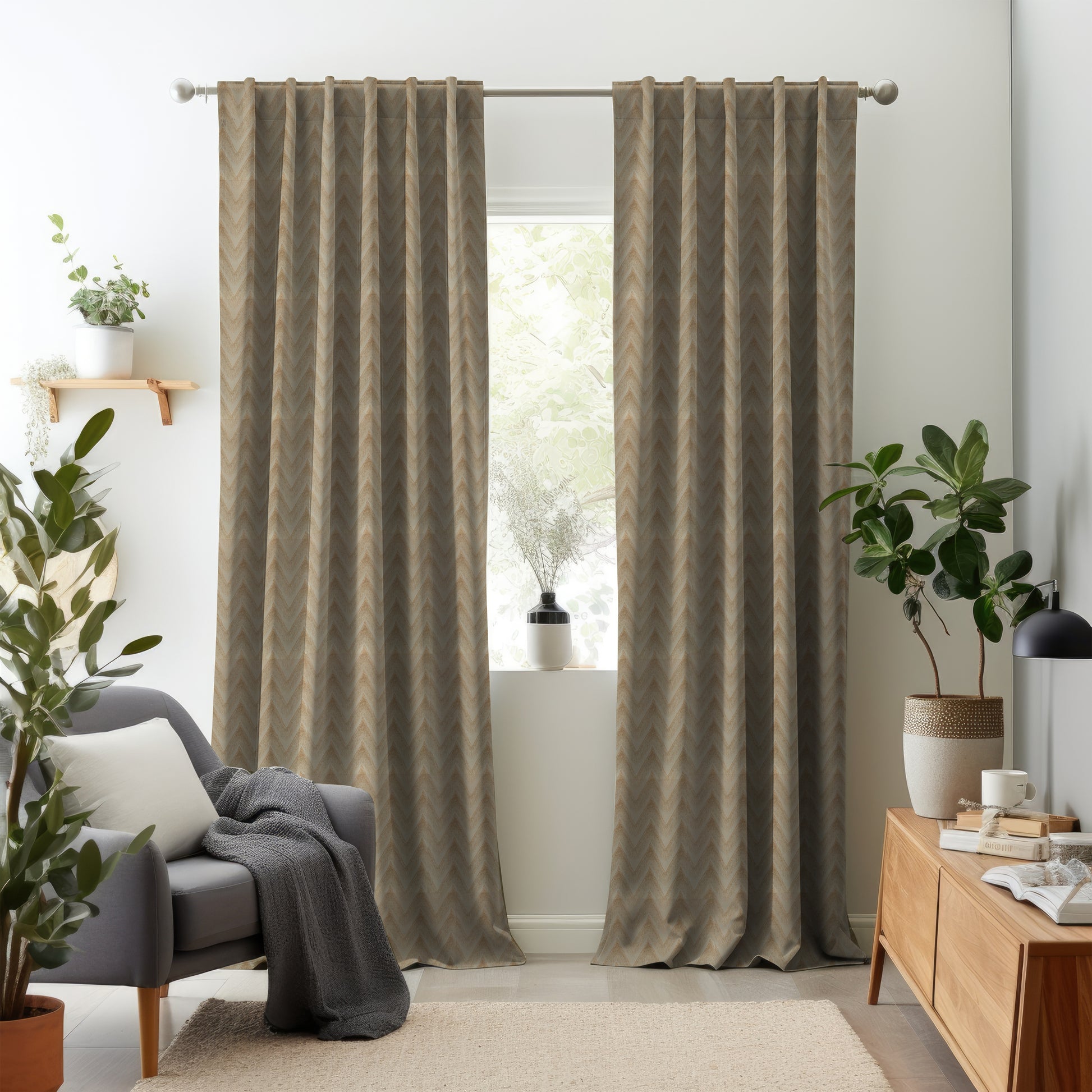 Elementos Edition 1 | Made-to-Order Curtains / Upholstery Fabric Oyster-Peak