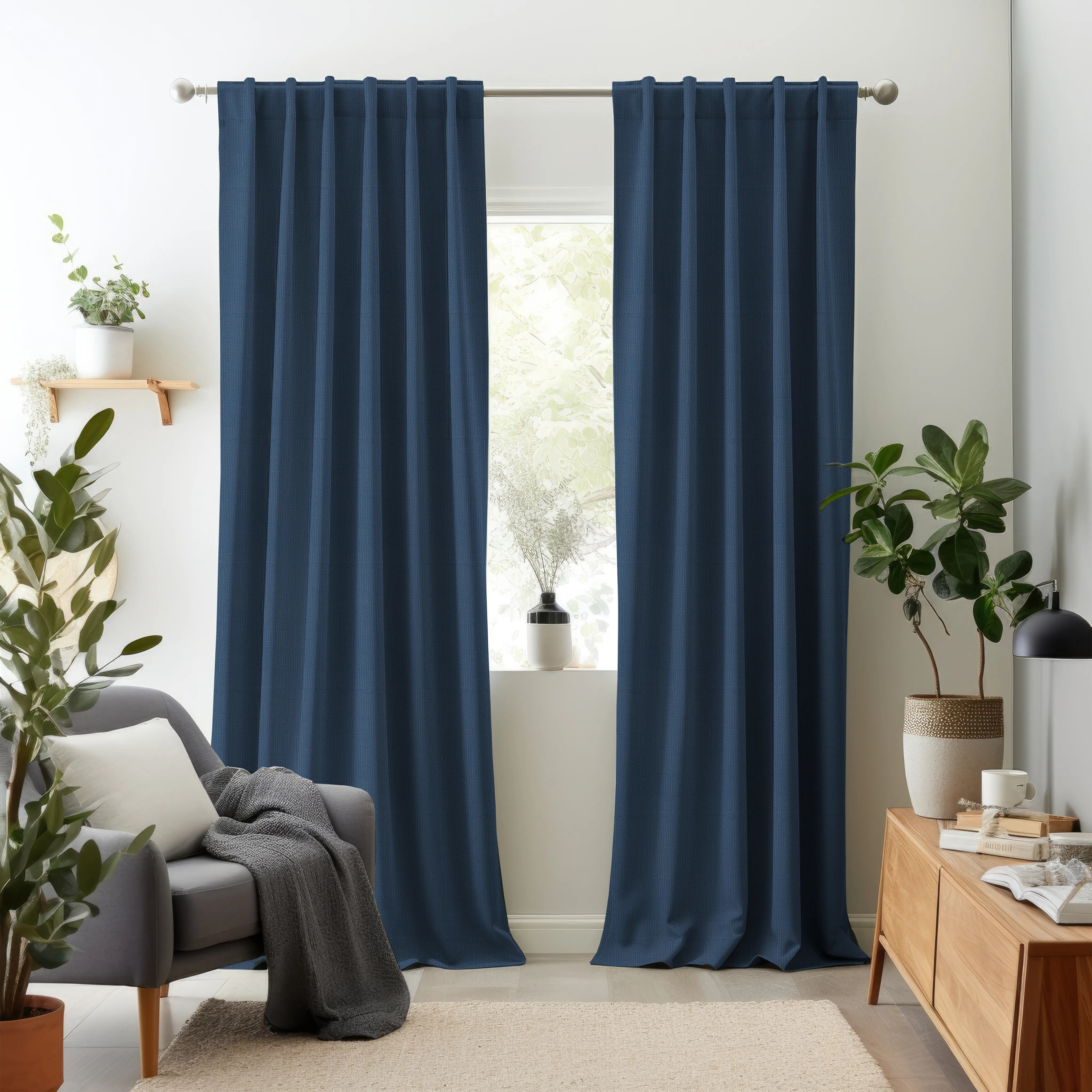Hallmark Drapes Edition 4 - Lena | Multipurpose Fabric Lena-Cobalt