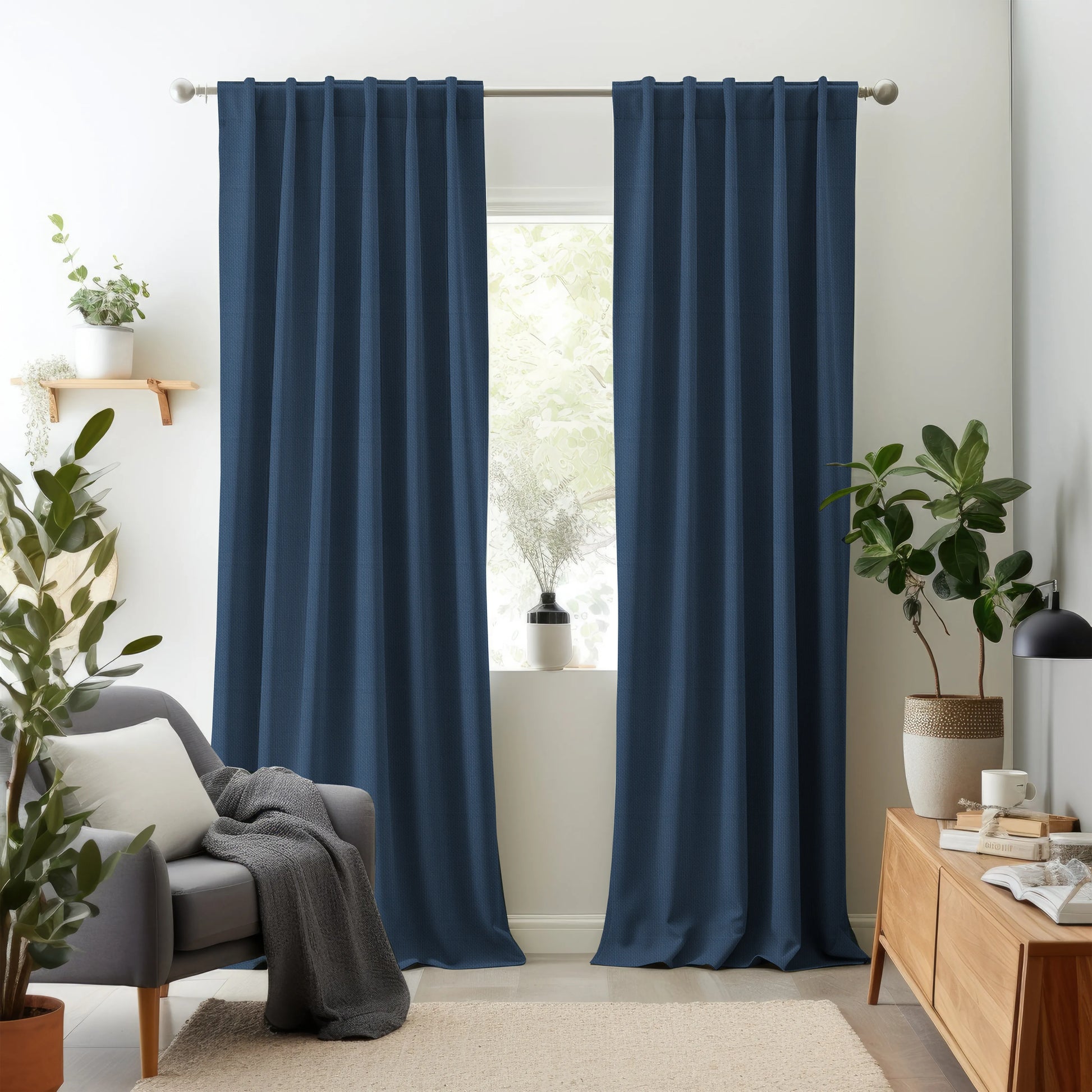 Hallmark Drapes Edition 7 - Lena | Made to Order Light Filtering Curtains Lena-Cobalt