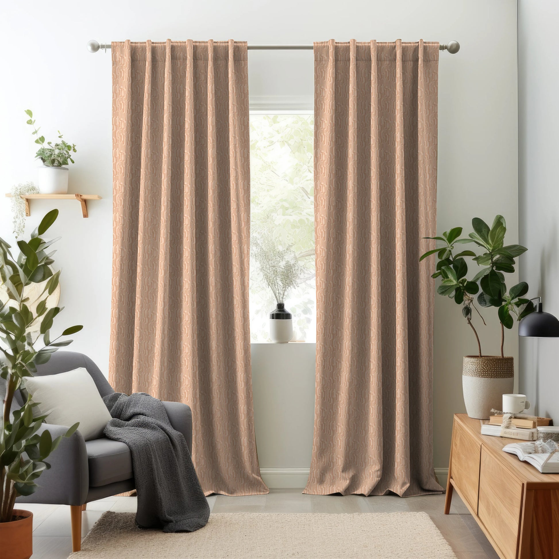 Elementos Edition 6 - Nexus | Made to Order Light Filtering Curtains Nexus-Duskyrose
