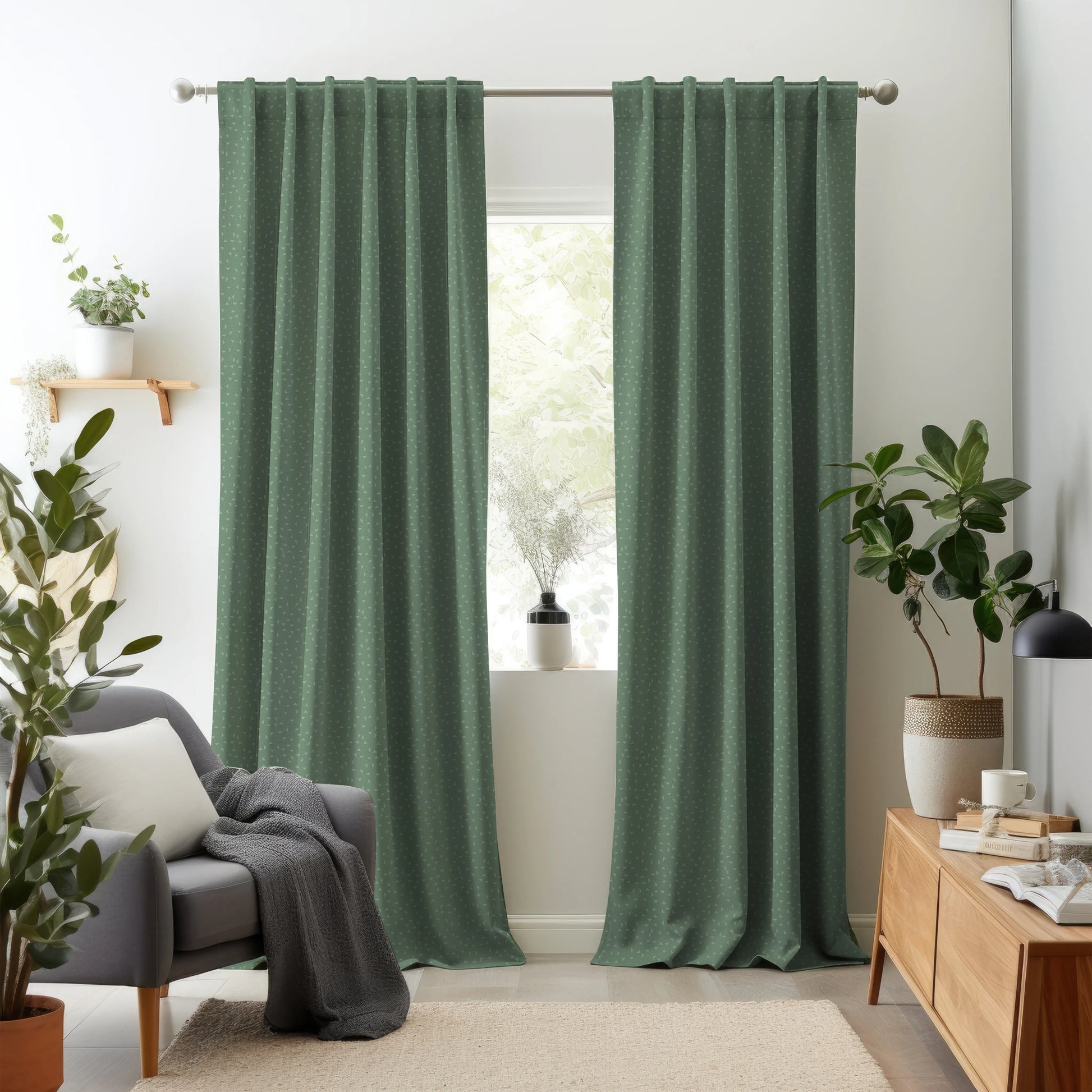 Elementos Edition 6 - Trine | Made to Order Light Filtering Curtains Trine-Seafoam
