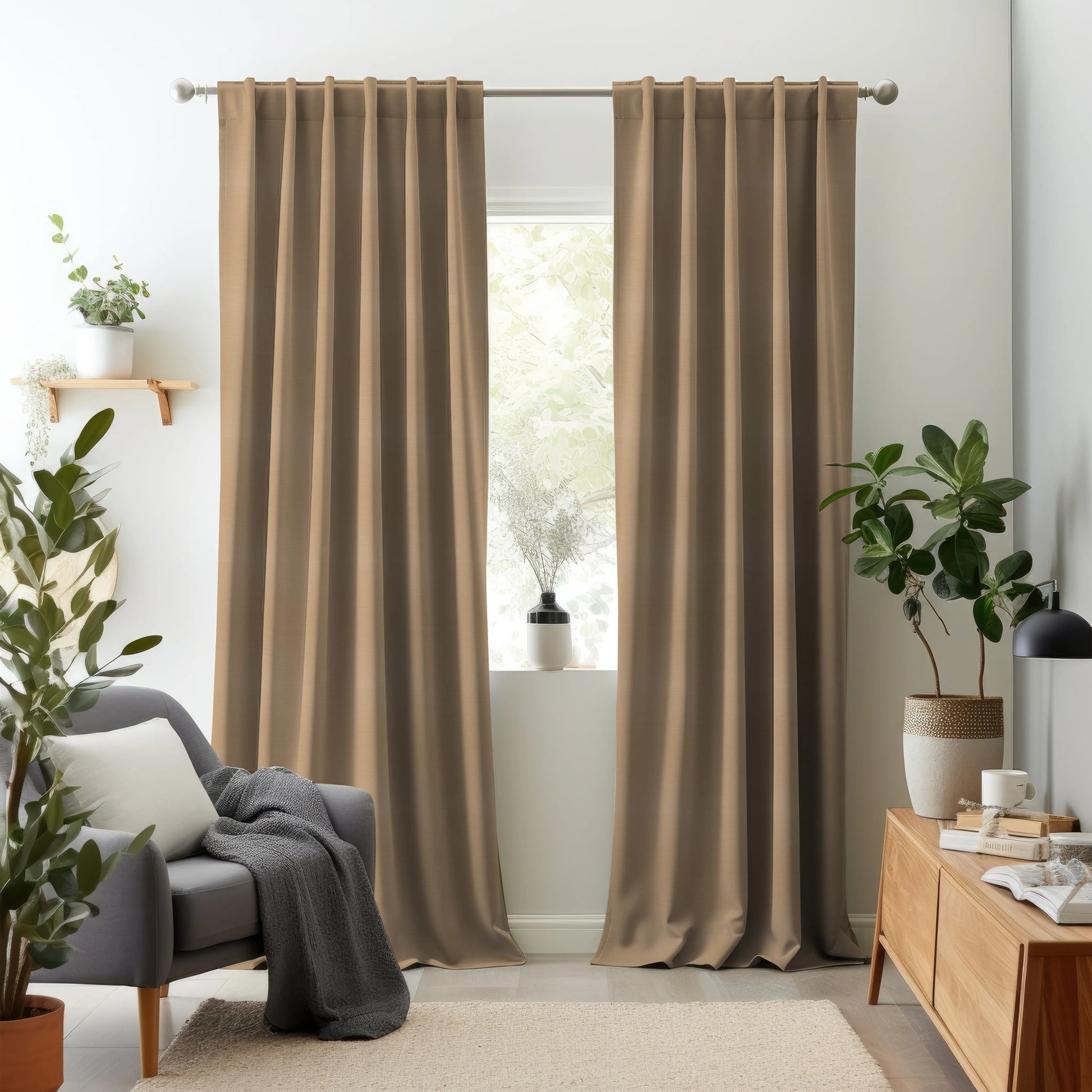 Hallmark Drapes Edition 4 - Nile | Made to Order Sheer Curtains Nile-Peach