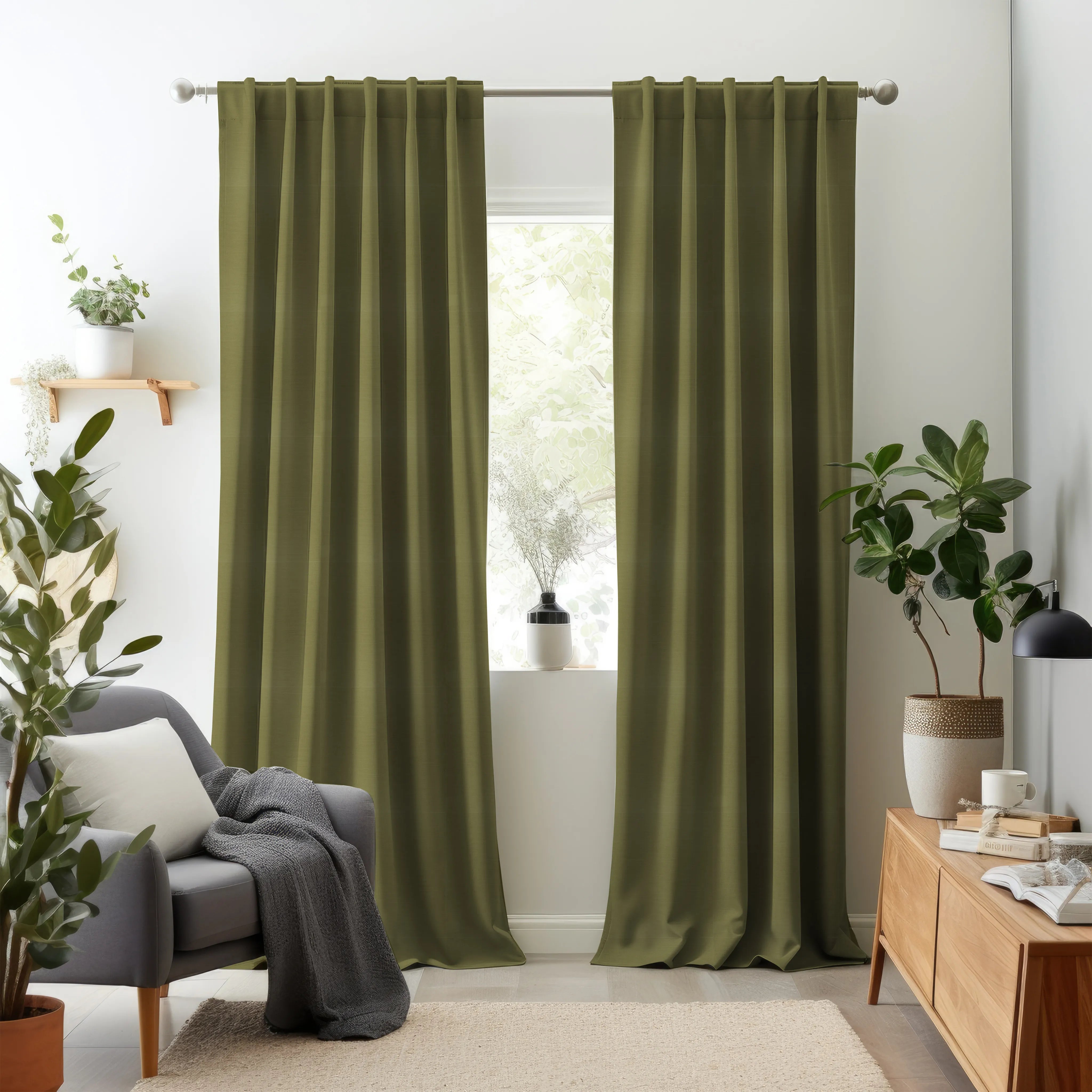 Hallmark Drapes Edition 4 - Nile | Made to Order Sheer Curtains Nile-Basil