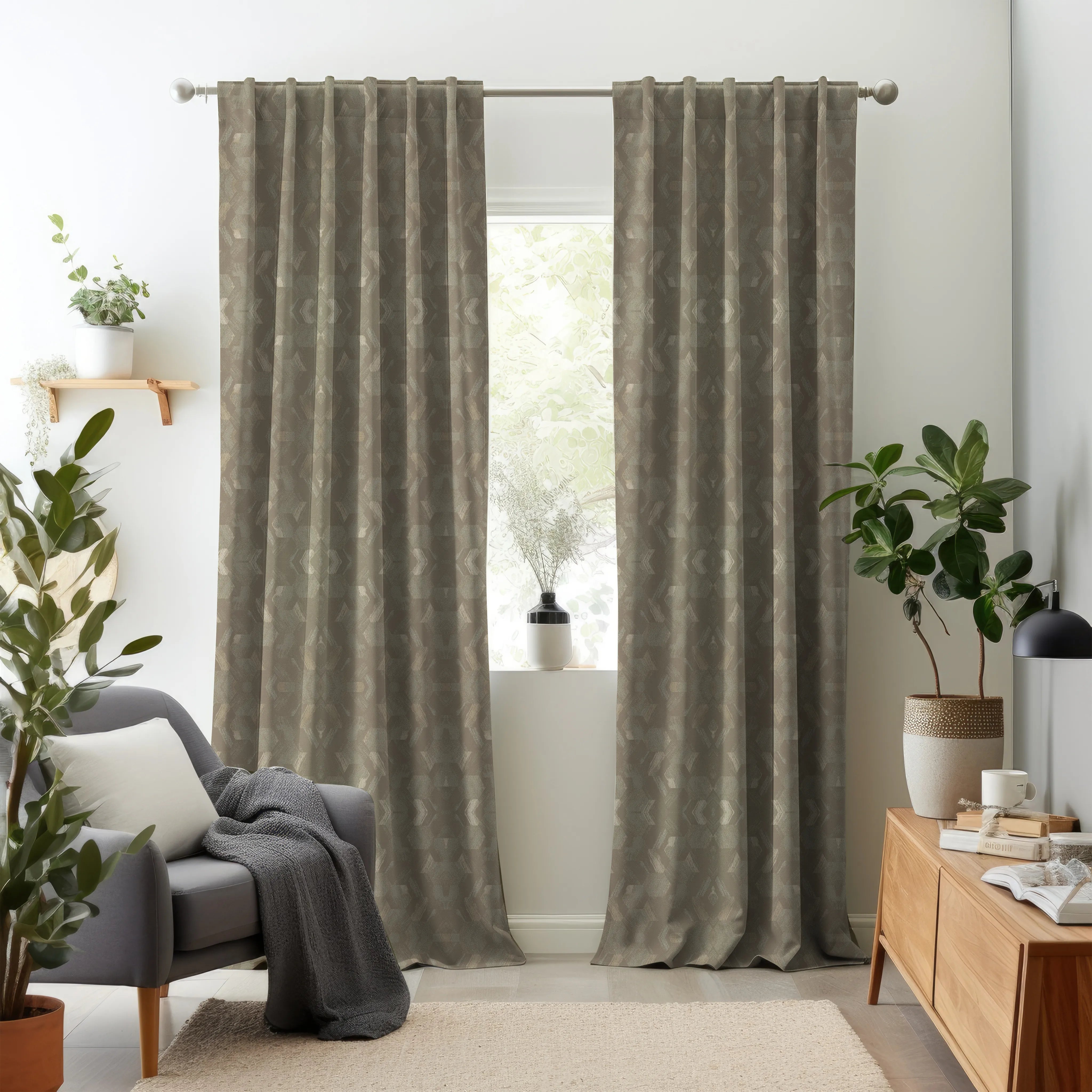 Cosmic Charm Edition 2 - Ray | Made to Order Light Filtering Curtains Ray-Bronzite