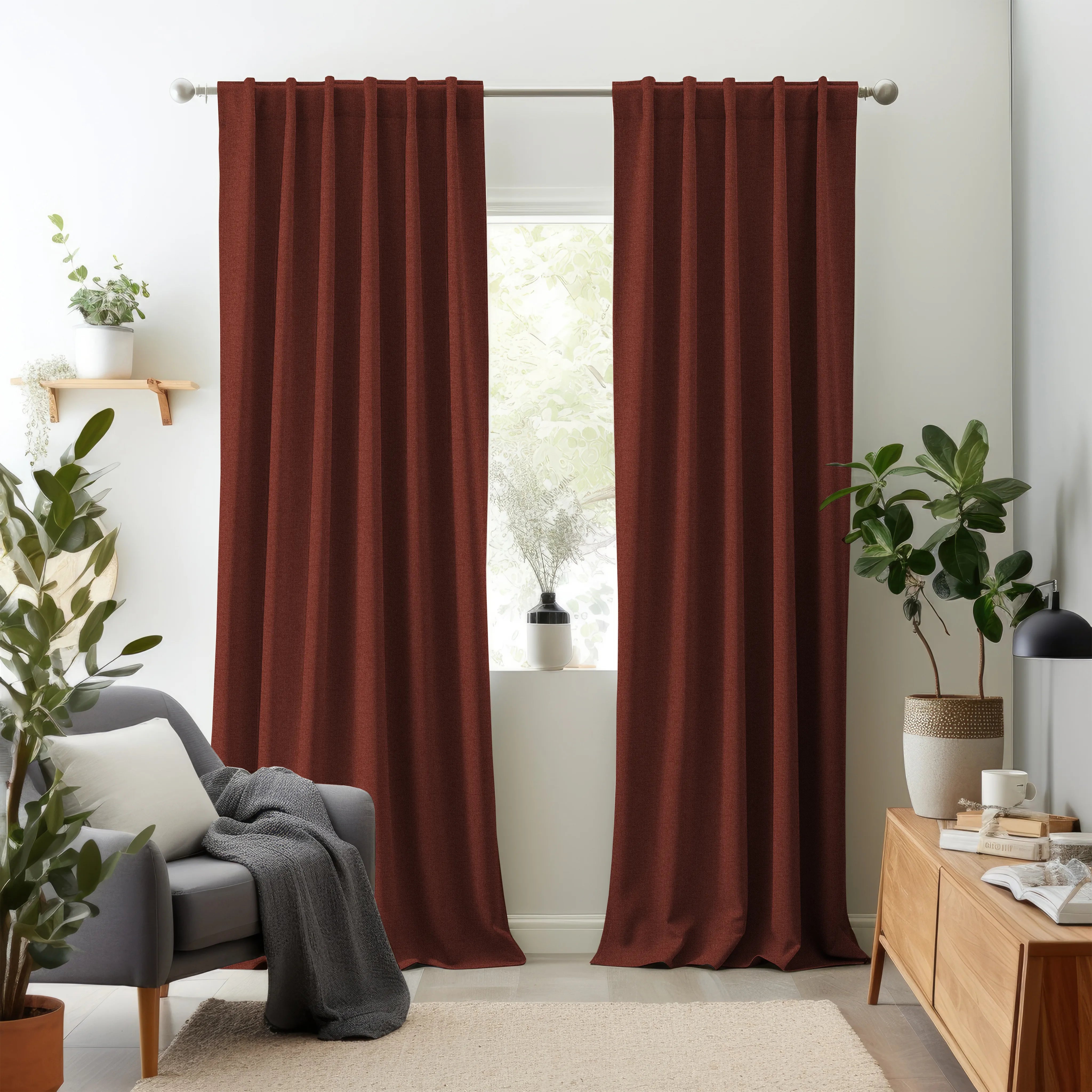 Hallmark Drapes Edition 3 - Melange Twill | Multipurpose Fabric Melange Twill-Spice