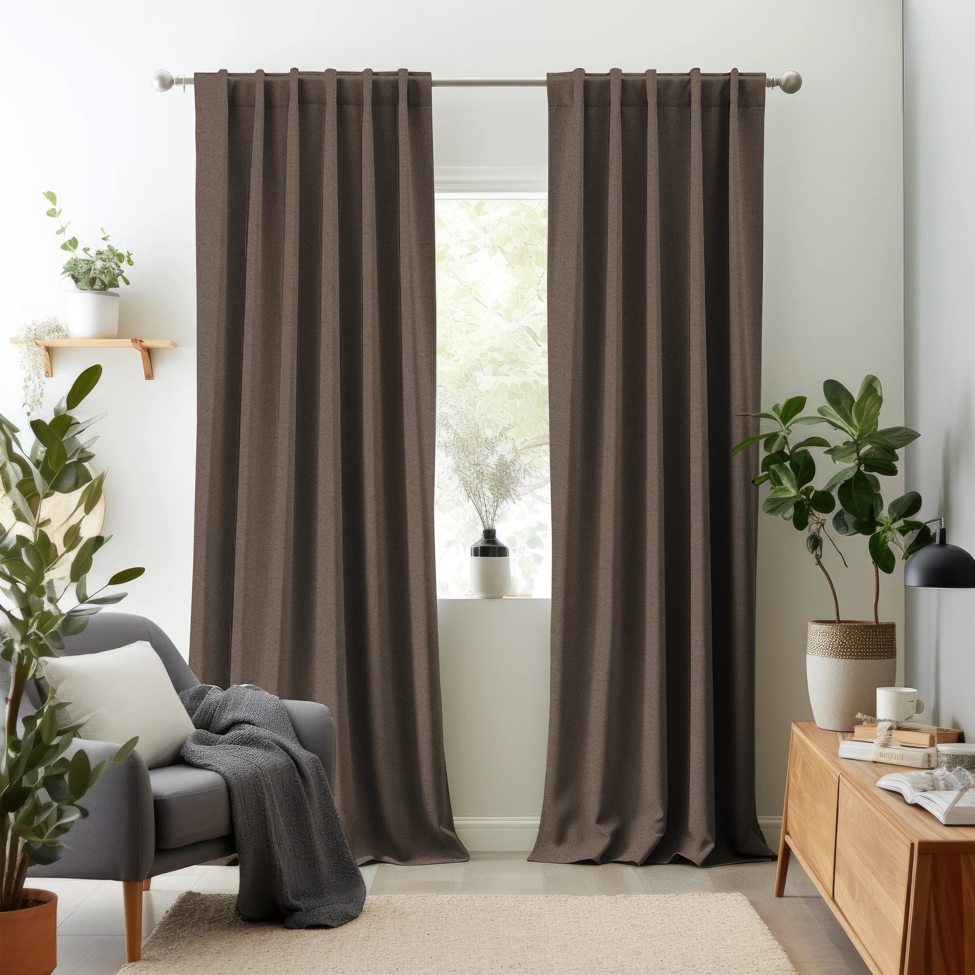 Hallmark Drapes Edition 3 - Melange Twill | Multipurpose Fabric Melange Twill-Mink Brown