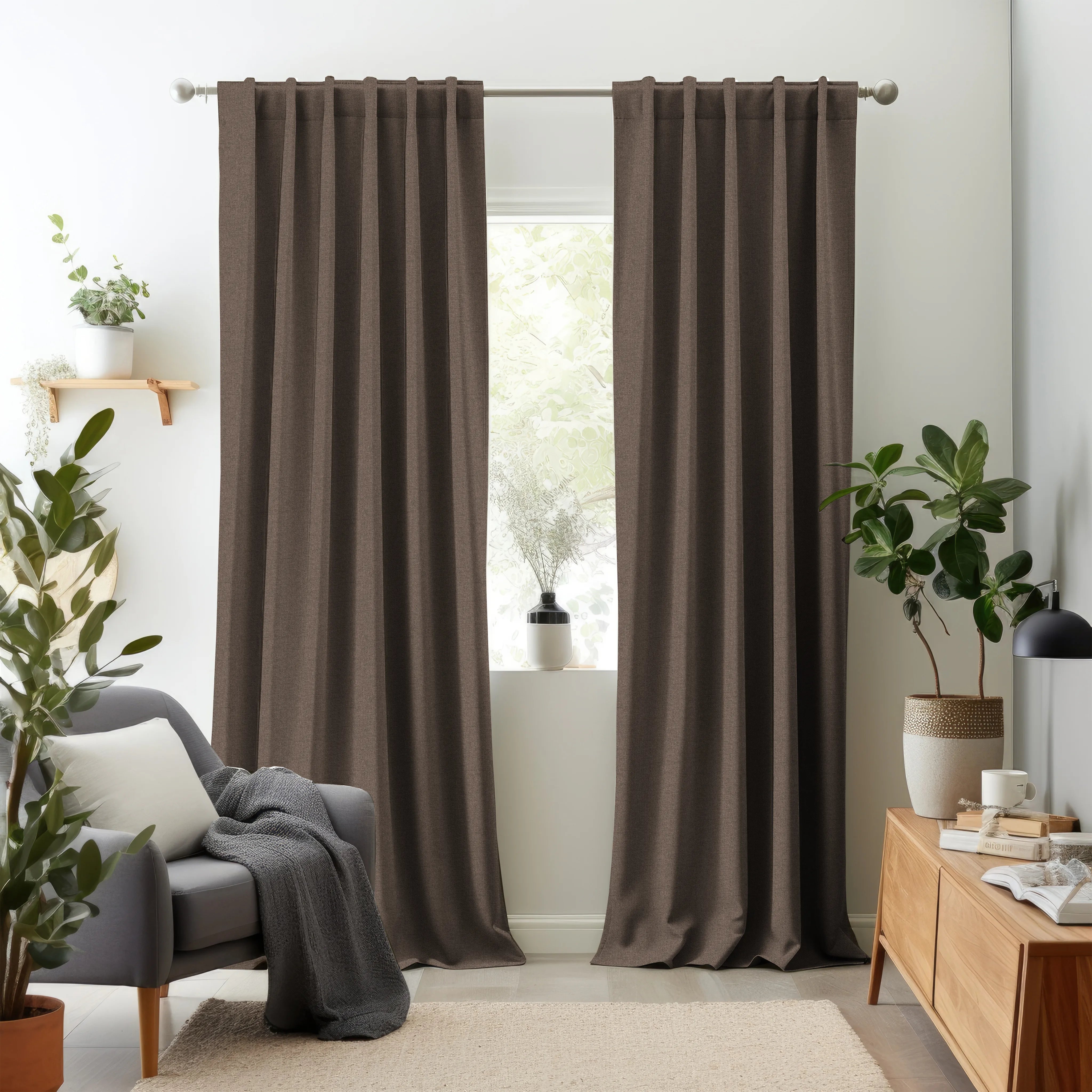 Hallmark Drapes Edition 3 - Melange Twill | Multipurpose Fabric Melange Twill-Mink Brown