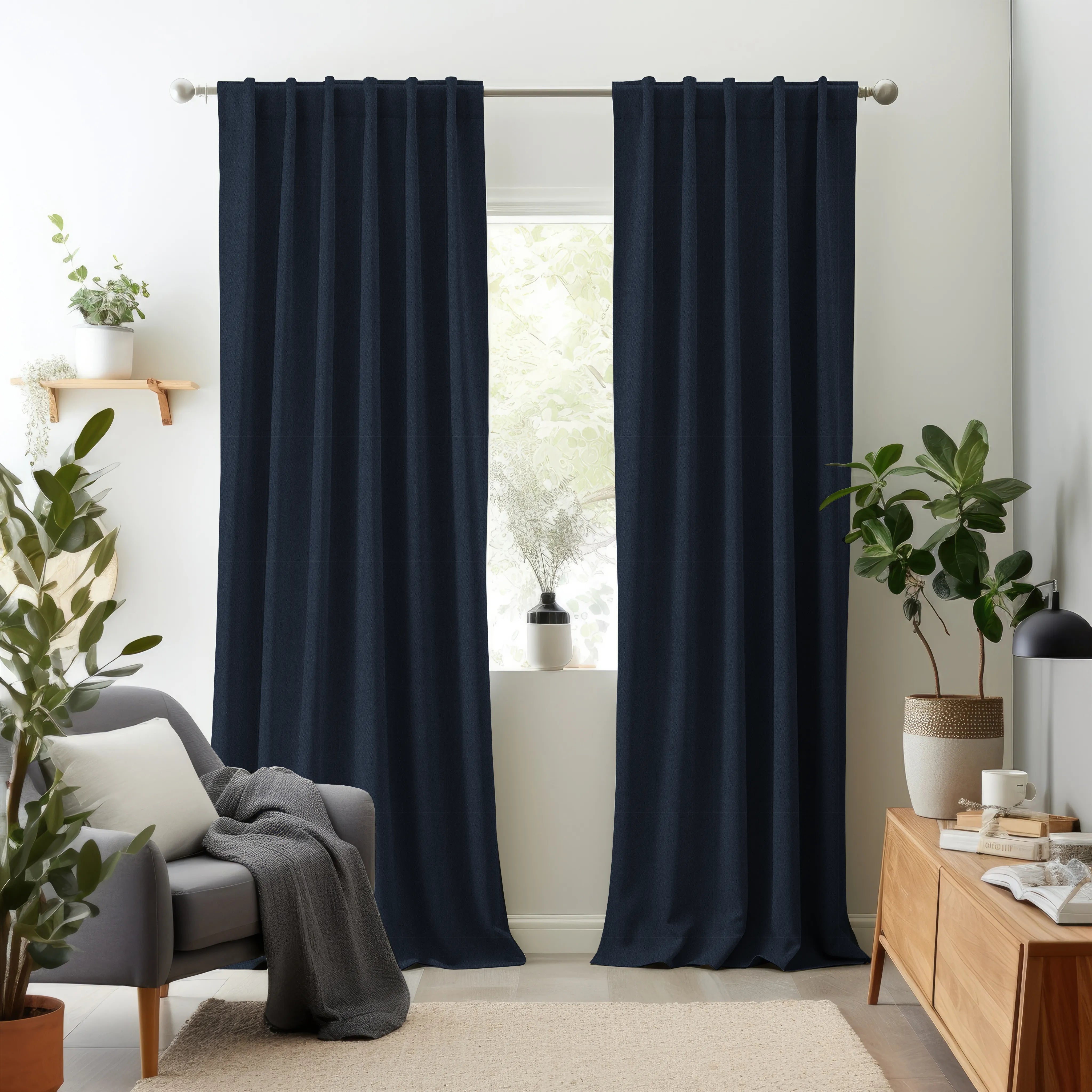 Nomad's Diary Edition 7 - Melange Plain | Made to Order Light Filtering Curtains Melange Plain-Heather Blue