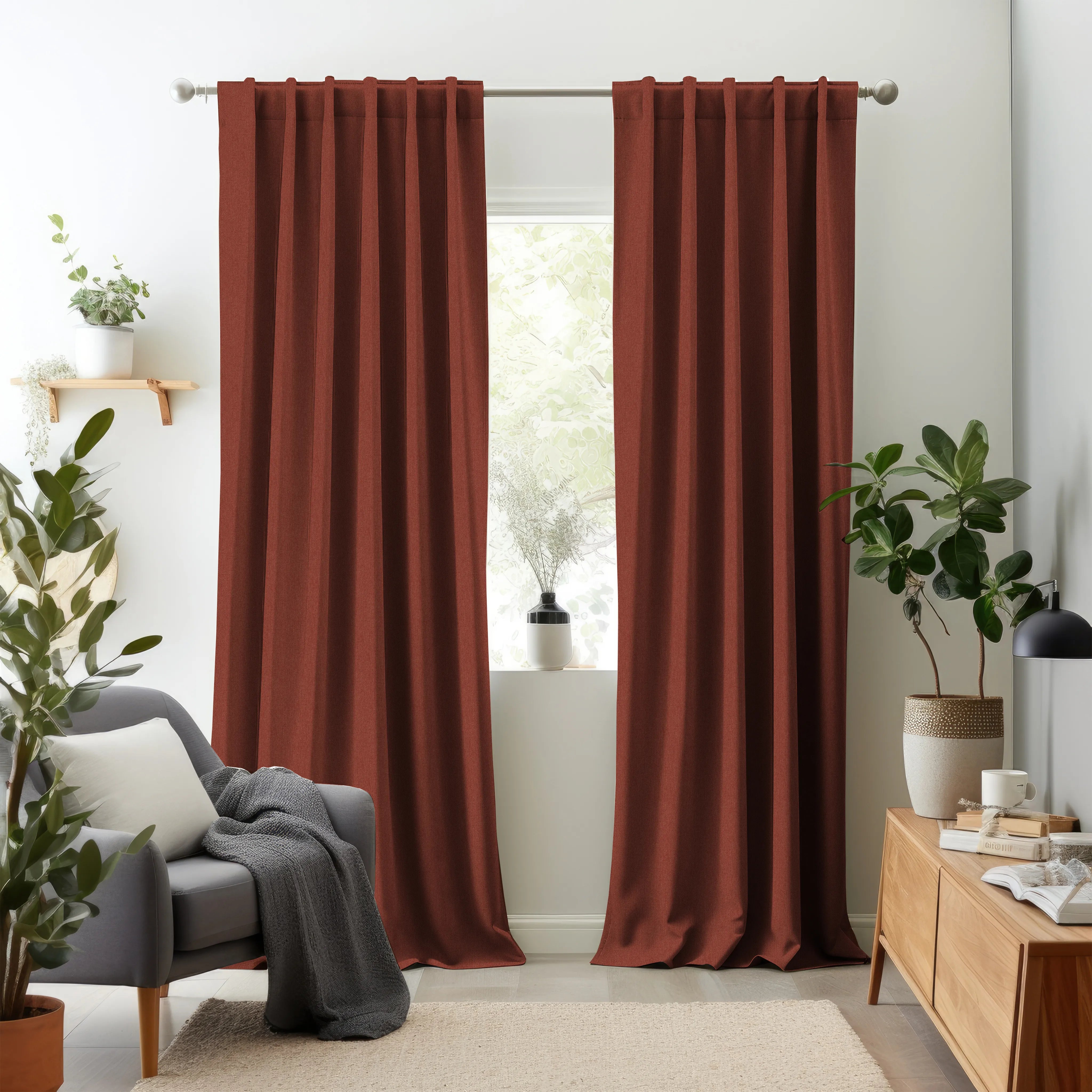 Nomad's Diary Edition 7 - Melange Plain | Made to Order Light Filtering Curtains Melange Plain-Spice