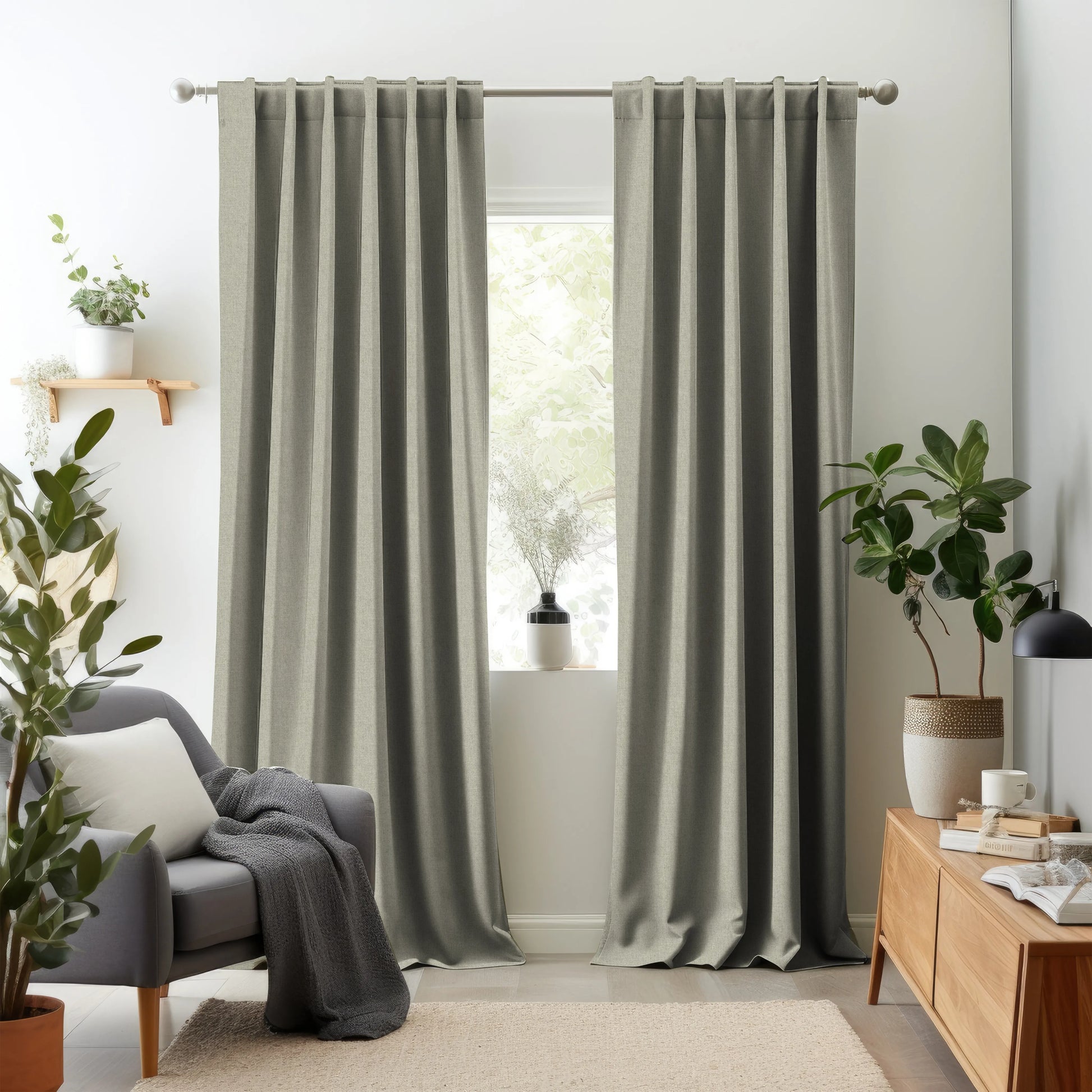 Hallmark Drapes Edition 3 - Melange Plain | Made to Order Light Filtering Curtains Melange Plain-Feather