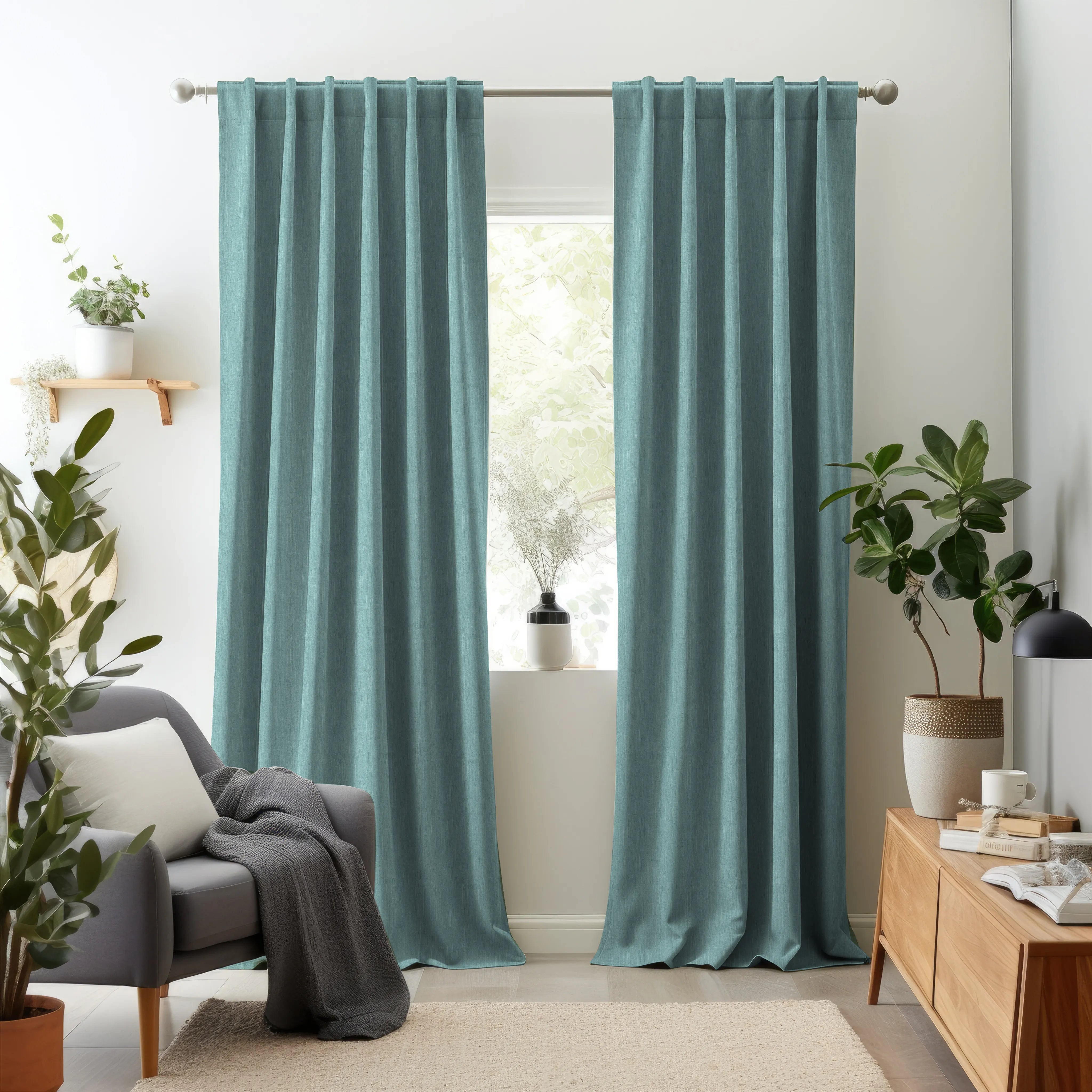 Hallmark Drapes Edition 7 - Clarence | Made to Order Light Filtering Curtains Clarence-Sky