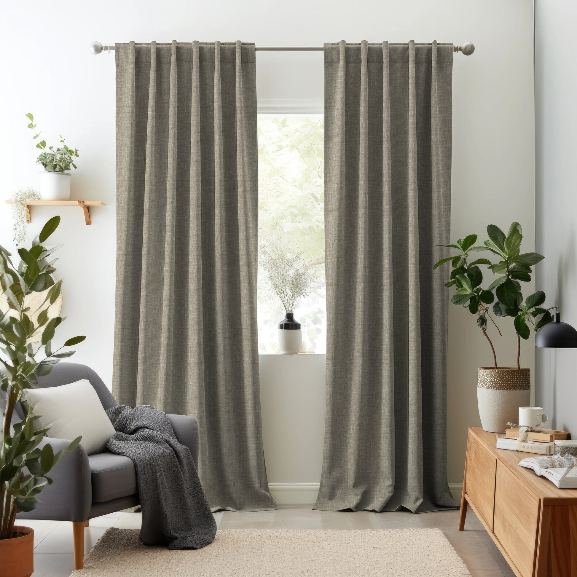 Hallmark Drapes Edition 7 - Cottongrass | Made to Order Light Filtering Curtains Cottongrass-Biscotti
