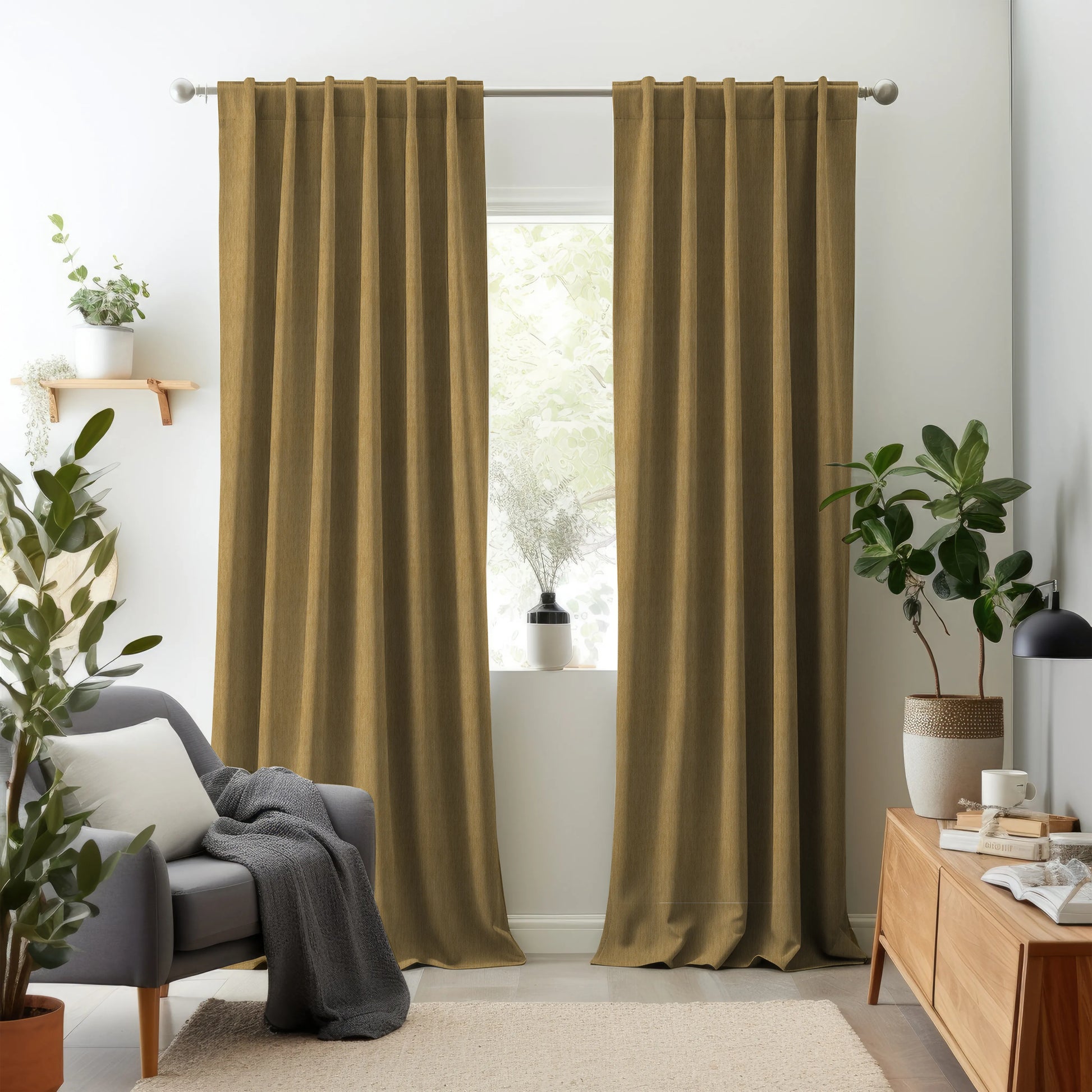 Hallmark Drapes Edition 7 - Alley | Made to Order Light Filtering Curtains Alley-Honey