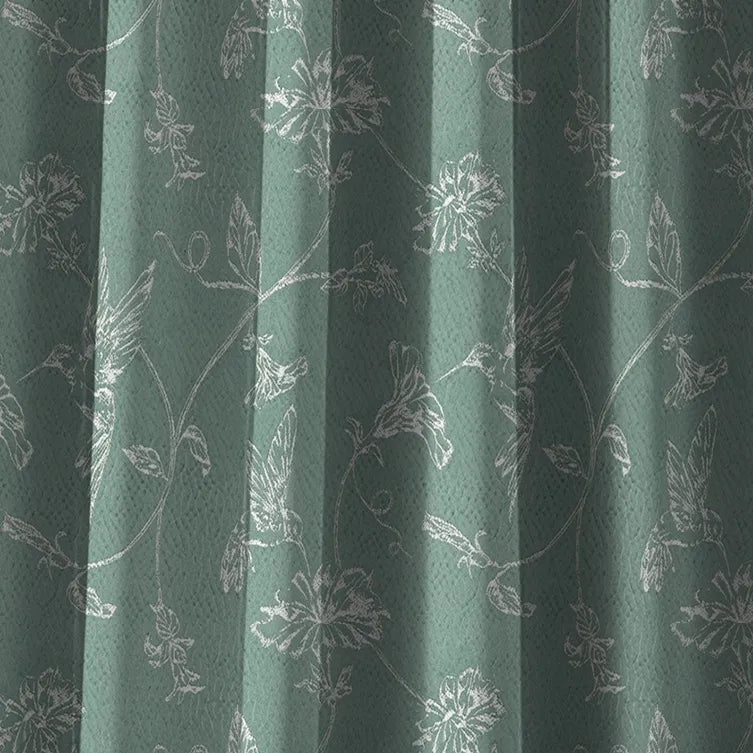 Cosmic Charm Edition 3 - Hummingbird | Made to Order Light Filtering Curtains Hummingbird-Jade