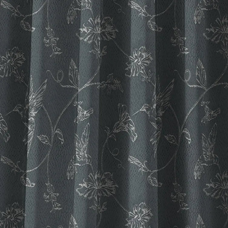 Cosmic Charm Edition 3 - Hummingbird | Made to Order Light Filtering Curtains Hummingbird-Graphite