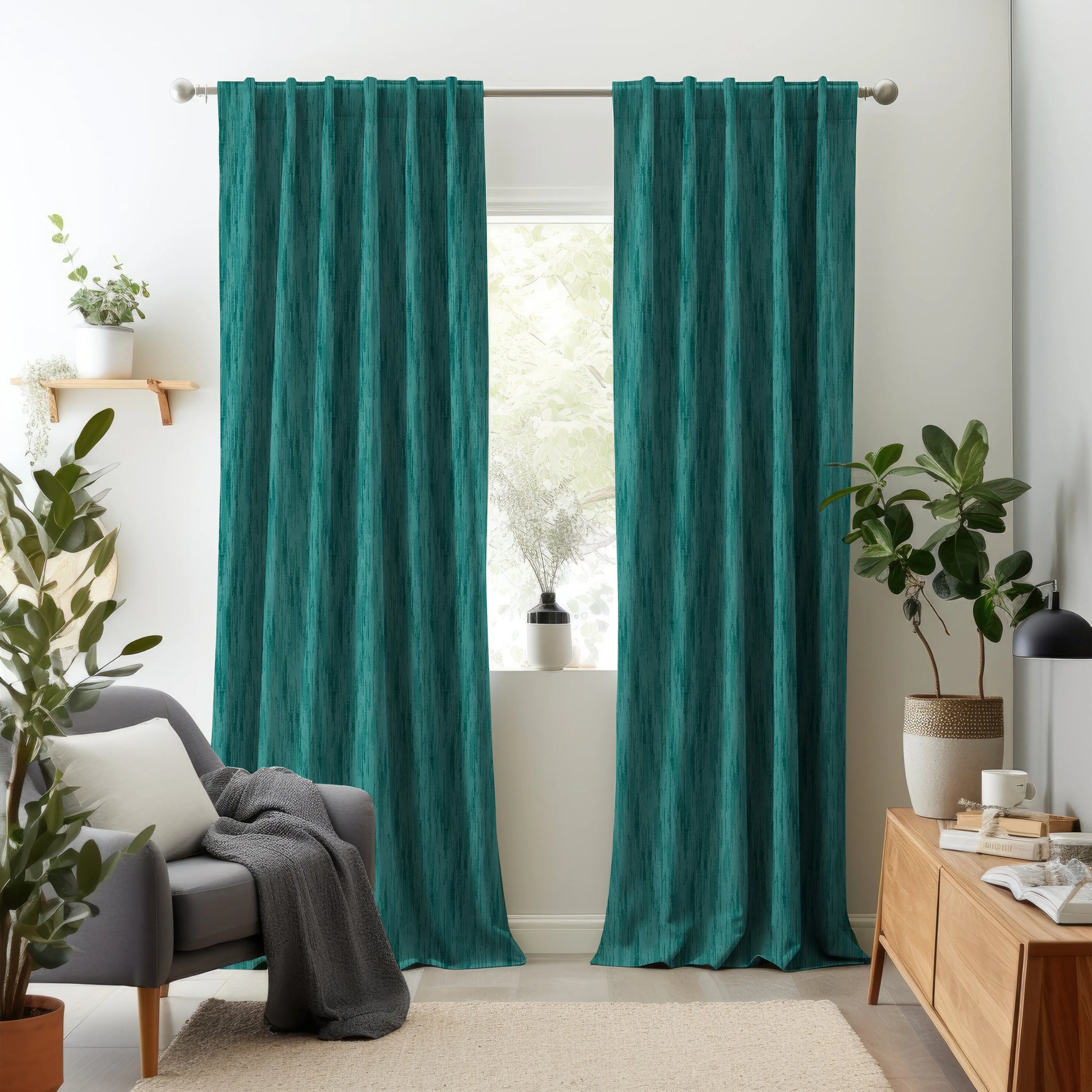 Elementos Edition 5 - Theon | Made to Order Light Filtering Curtains Theon-Turqoise