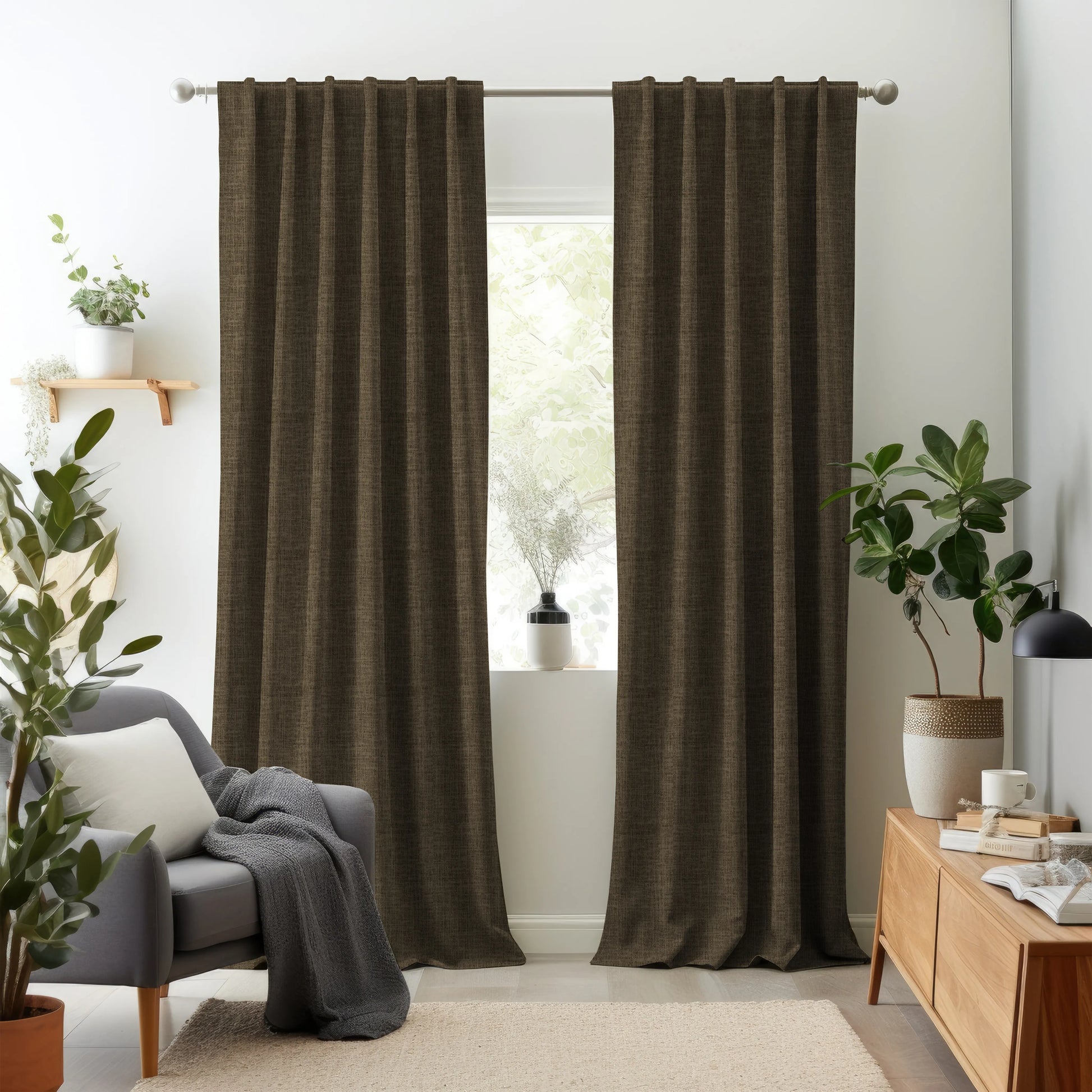 Elementos Edition 5 - Lanai | Made to Order Light Filtering Curtains Lanai-Rosewood