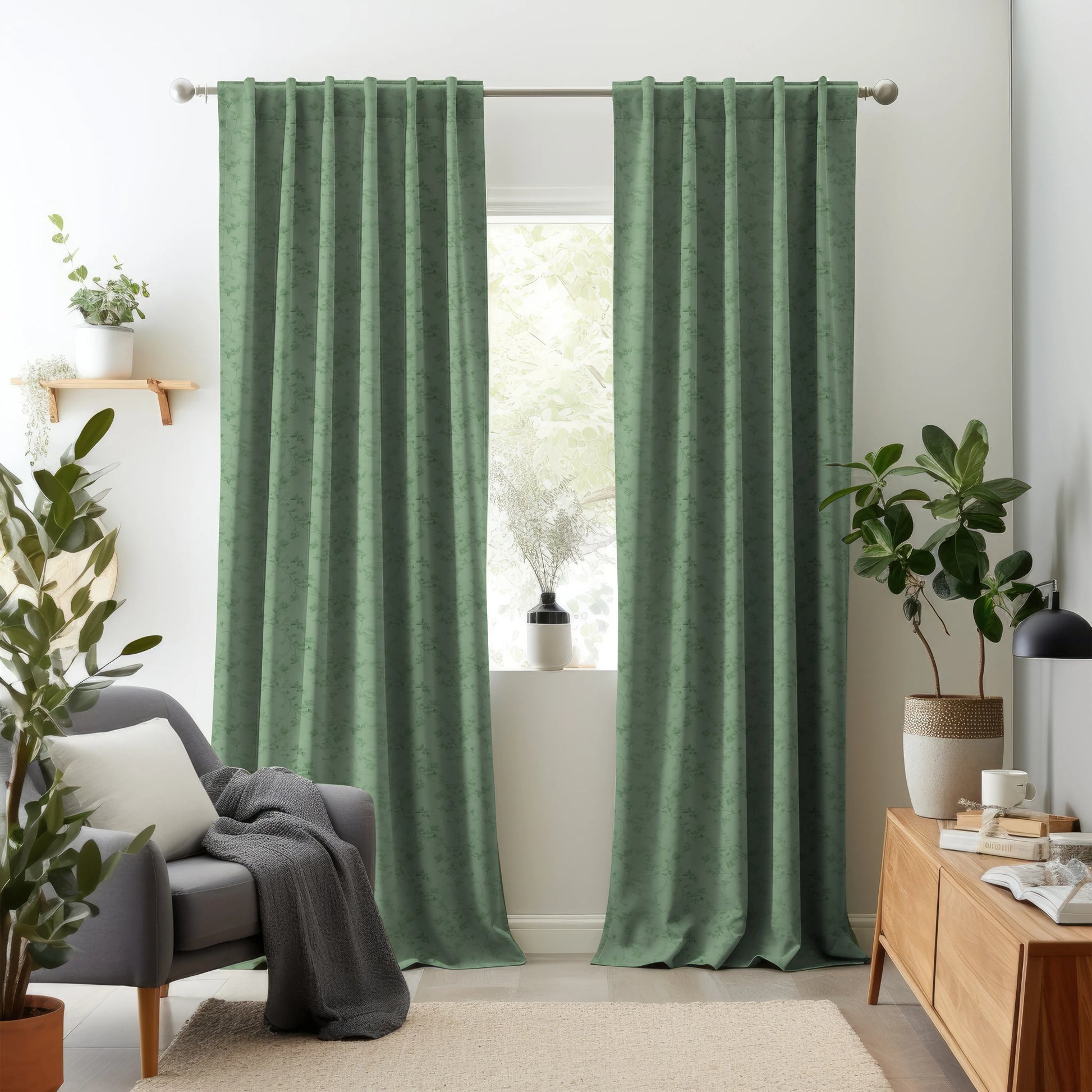 Nomad's Diary Edition 4 - Bellflower | Made to Order Light Filtering Curtains Bellflower-Fern