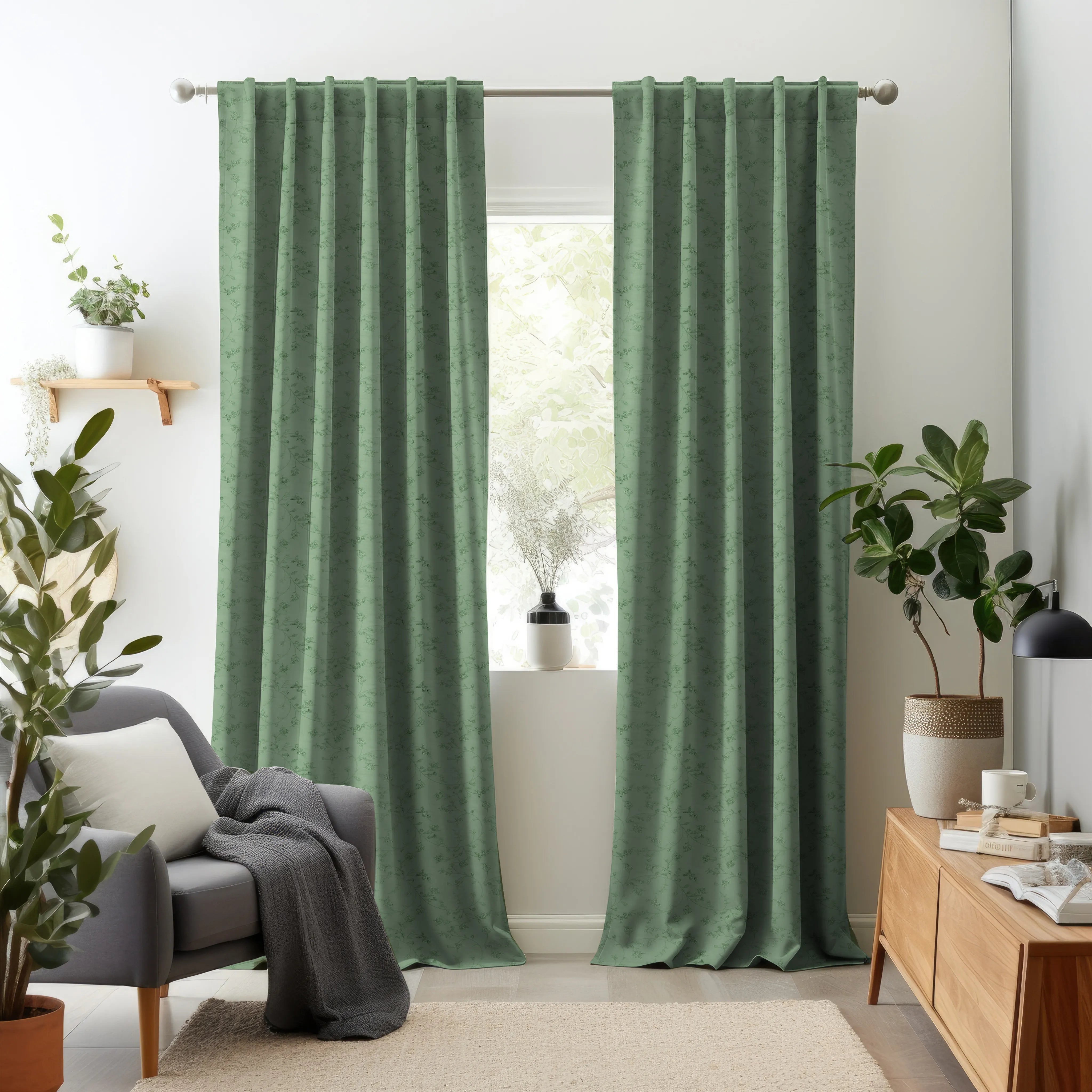 Nomad's Diary Edition 4 - Bellflower | Made to Order Light Filtering Curtains Bellflower-Fern