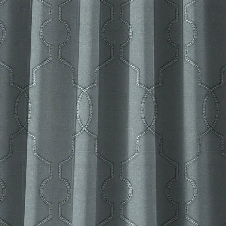 Hallmark Drapes Edition 5 - Grille | Made to Order Sheer Curtains Grille-Stoneblue