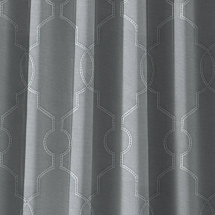 Hallmark Drapes Edition 5 - Grille | Made to Order Sheer Curtains Grille-Fog