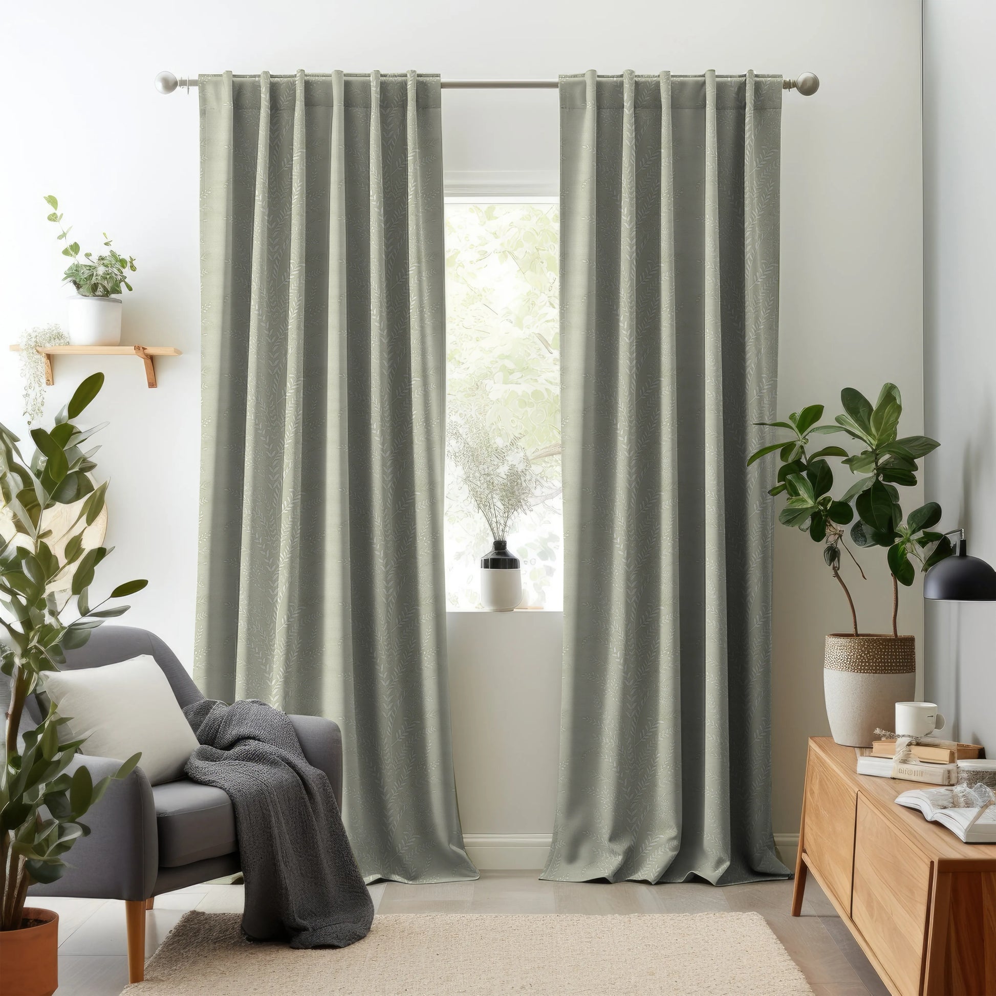 Hallmark Drapes Edition 5 - Floralstreak | Made to Order Sheer Curtains Floralstreak-Pearl