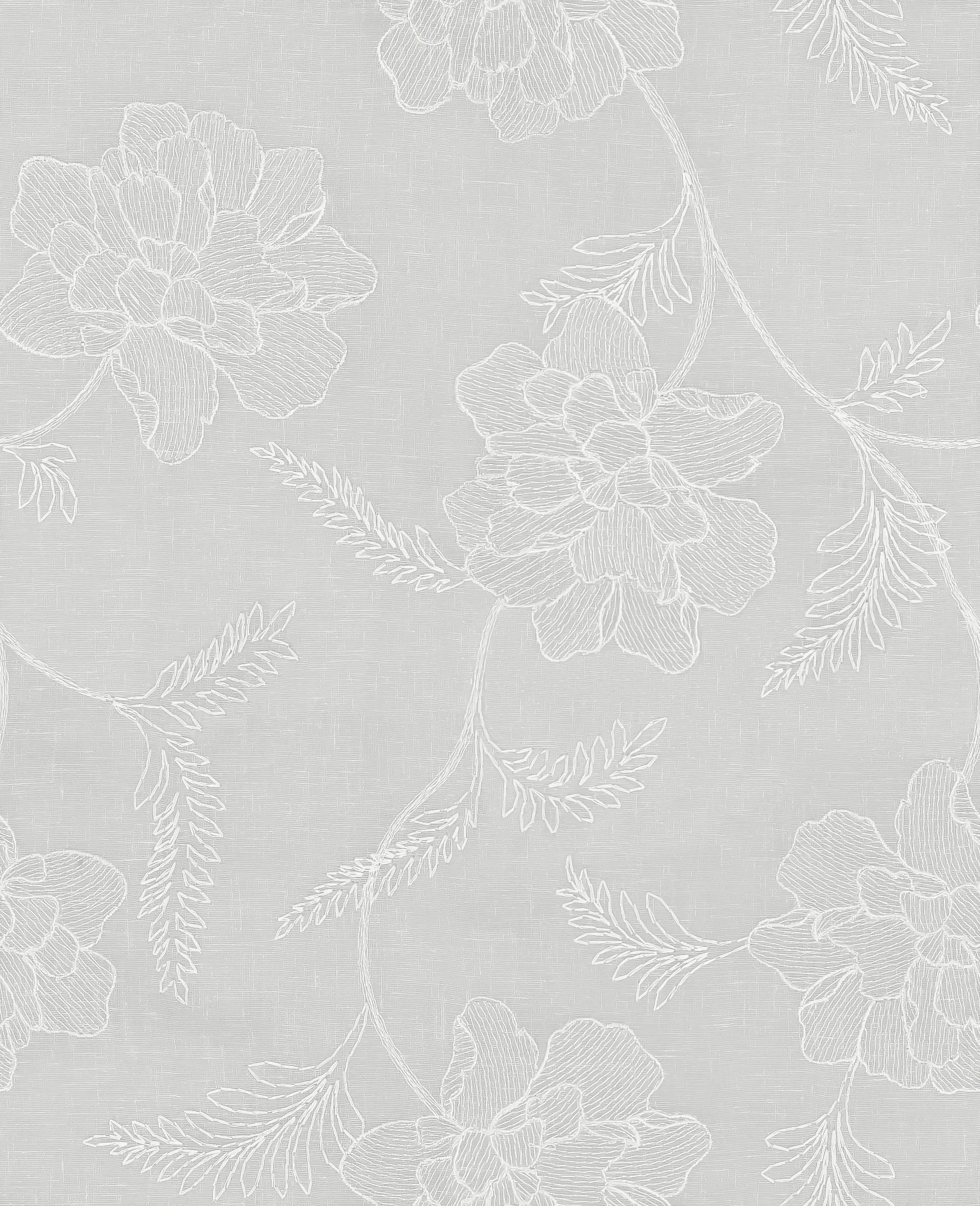 Hallmark Drapes Edition 5 - Blossomy | Made to Order Sheer Curtains Blossomy-Chalk