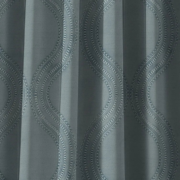 Hallmark Drapes Edition 5 - Oozing | Made to Order Sheer Curtains Oozing-Stoneblue