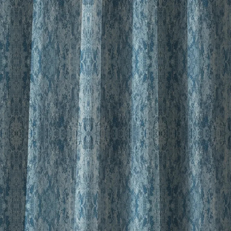 Cosmic Charm Edition 2 - Etch | Made to Order Light Filtering Curtains Etch-Sapphire