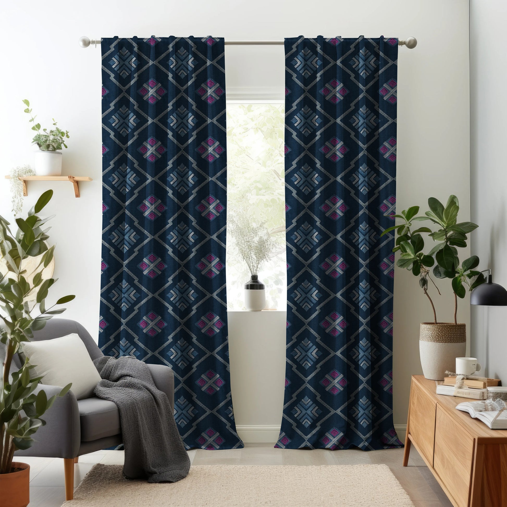 Hallmark Drapes Edition 6 - Dex | Made to Order Light Filtering Curtains Dex-Aegean