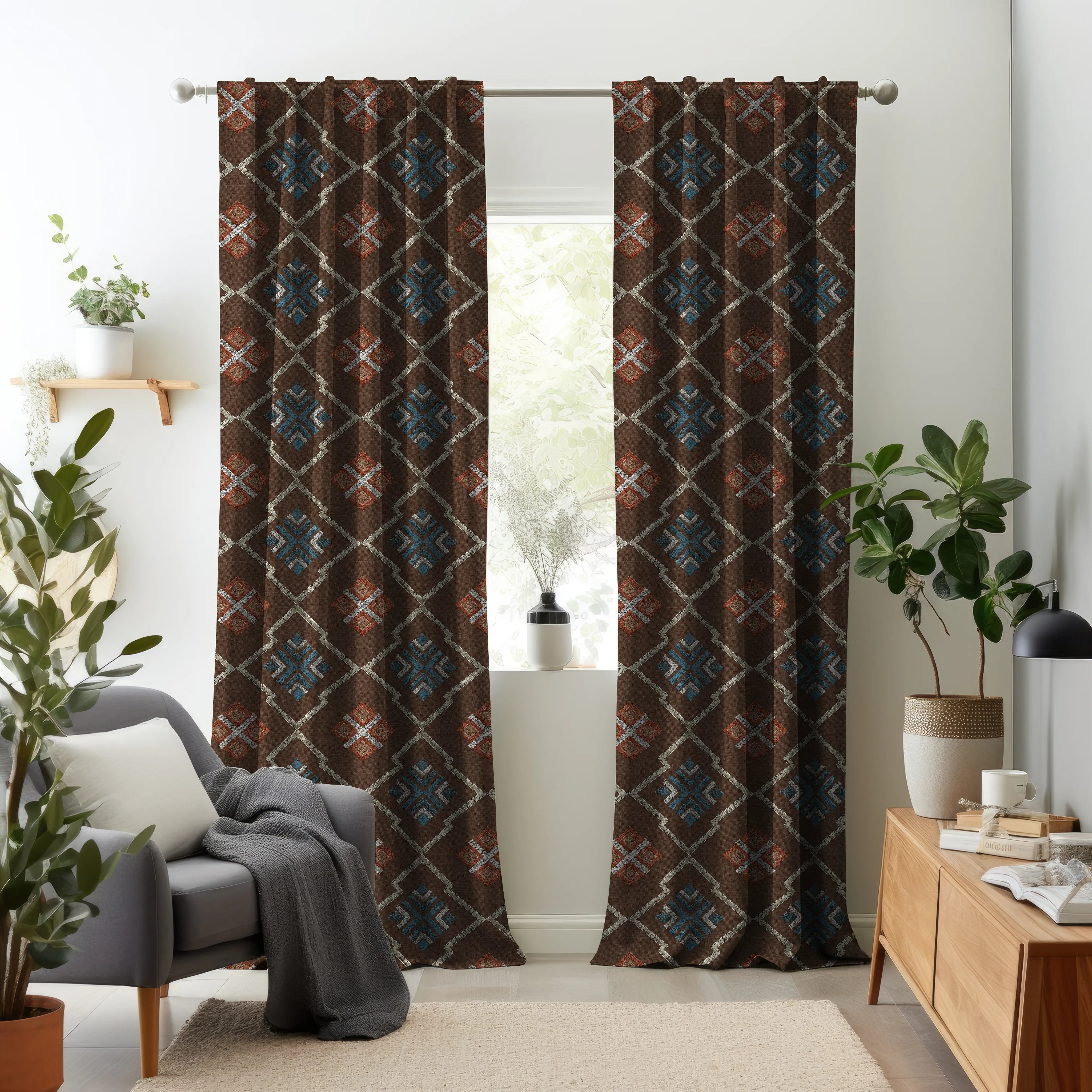 Hallmark Drapes Edition 6 - Dex | Made to Order Light Filtering Curtains Dex-Walnut