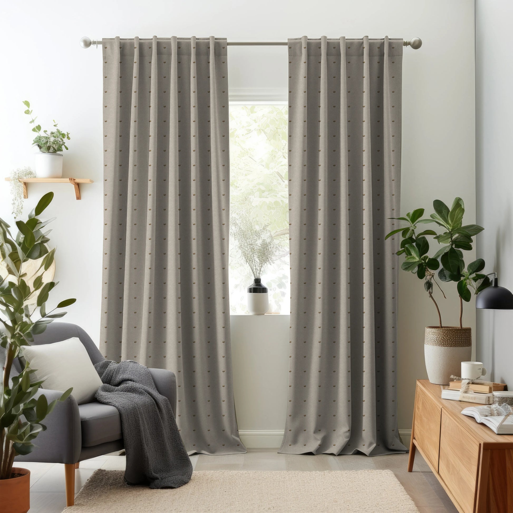 Earthen Tales Edition 1 - Speckle | Made to Order Sheer Curtains Speckle-Oatmeal