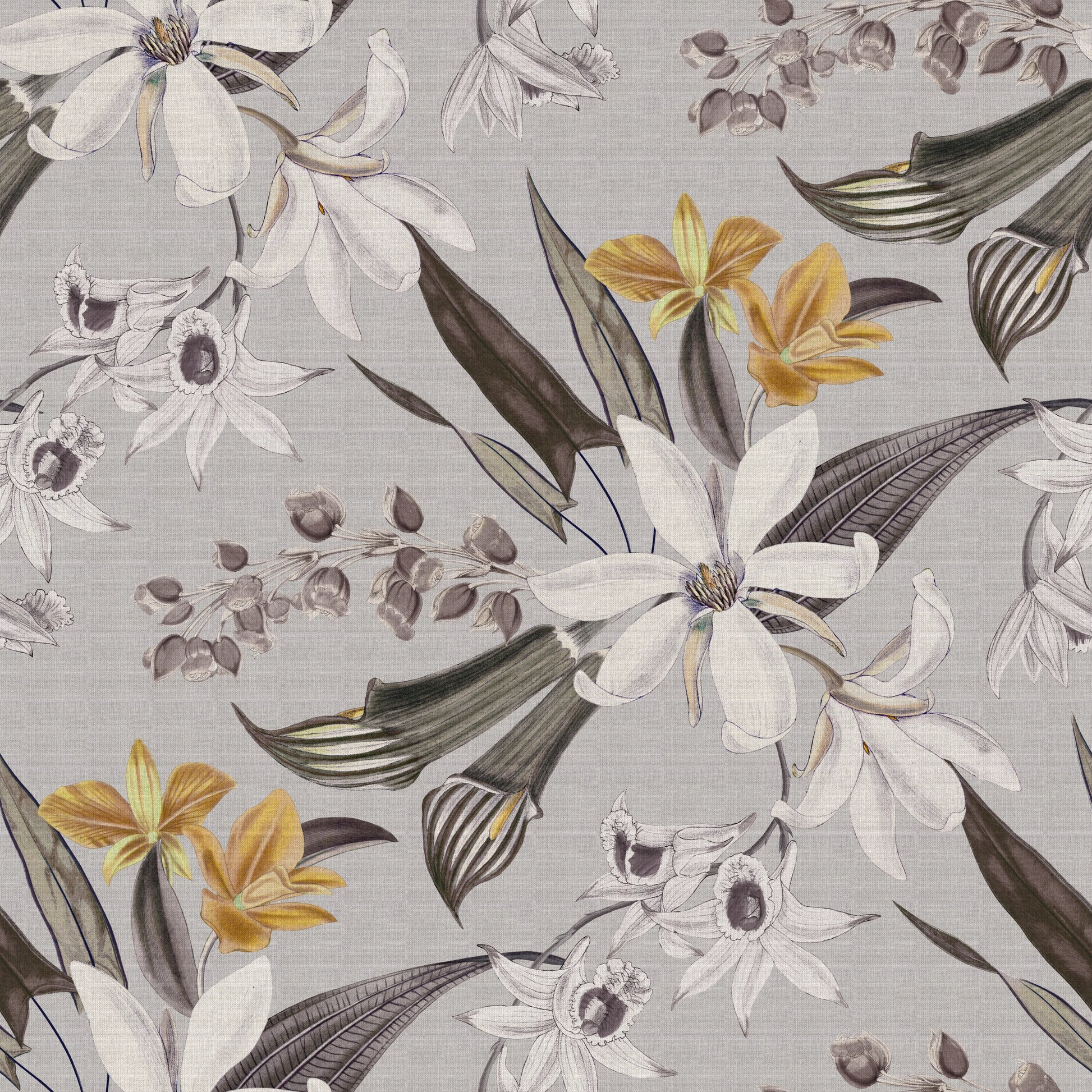 Nomad's Diary Edition 4 - Frangipani | Multipurpose Fabric Frangipani-French Grey