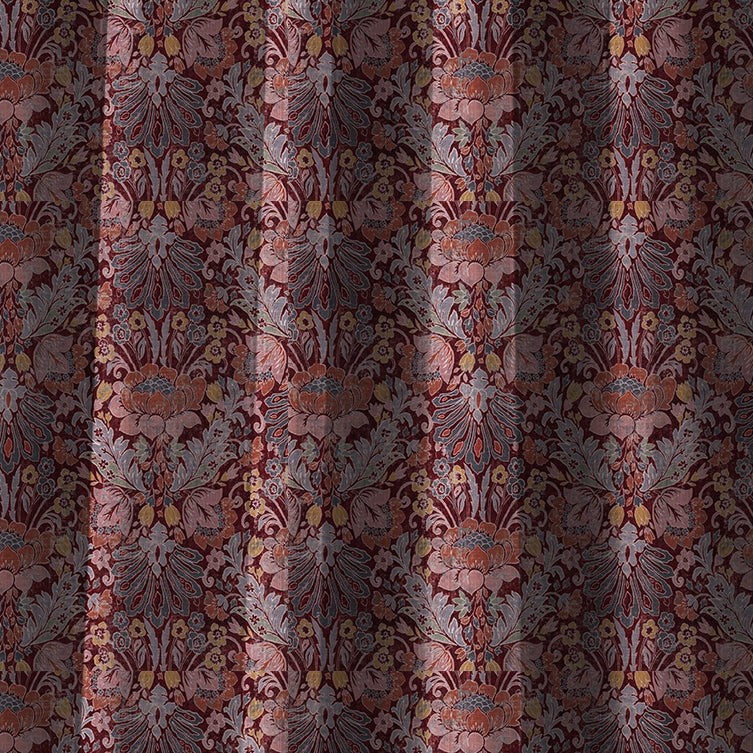 Nomad's Diary Edition 1 | Made-to-Order Light Filtering Curtains Merlot-Morrison