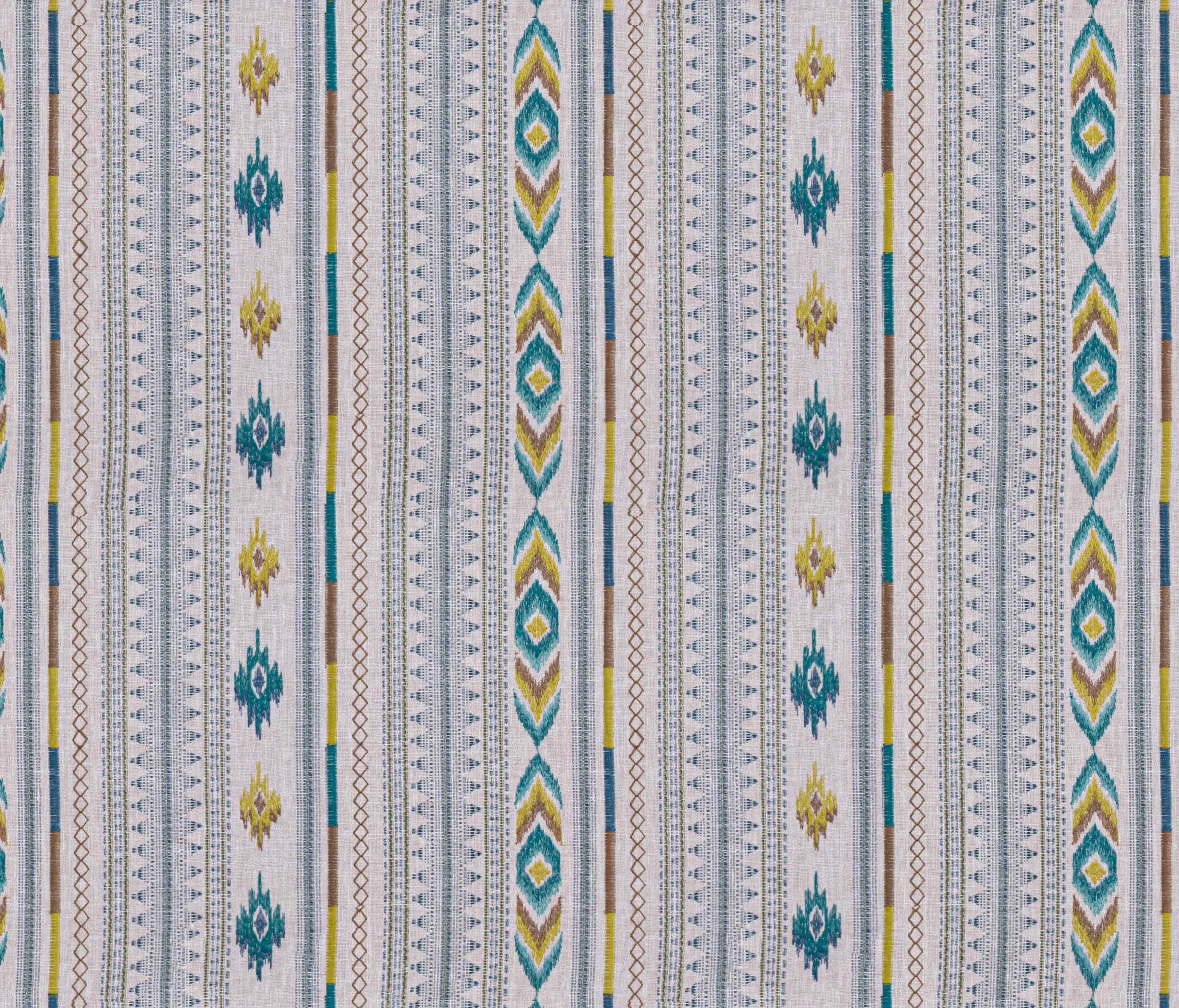 Nomad's Diary Edition 2 - Tribe | Made to Order Light Filtering Curtains Tribe-Jade