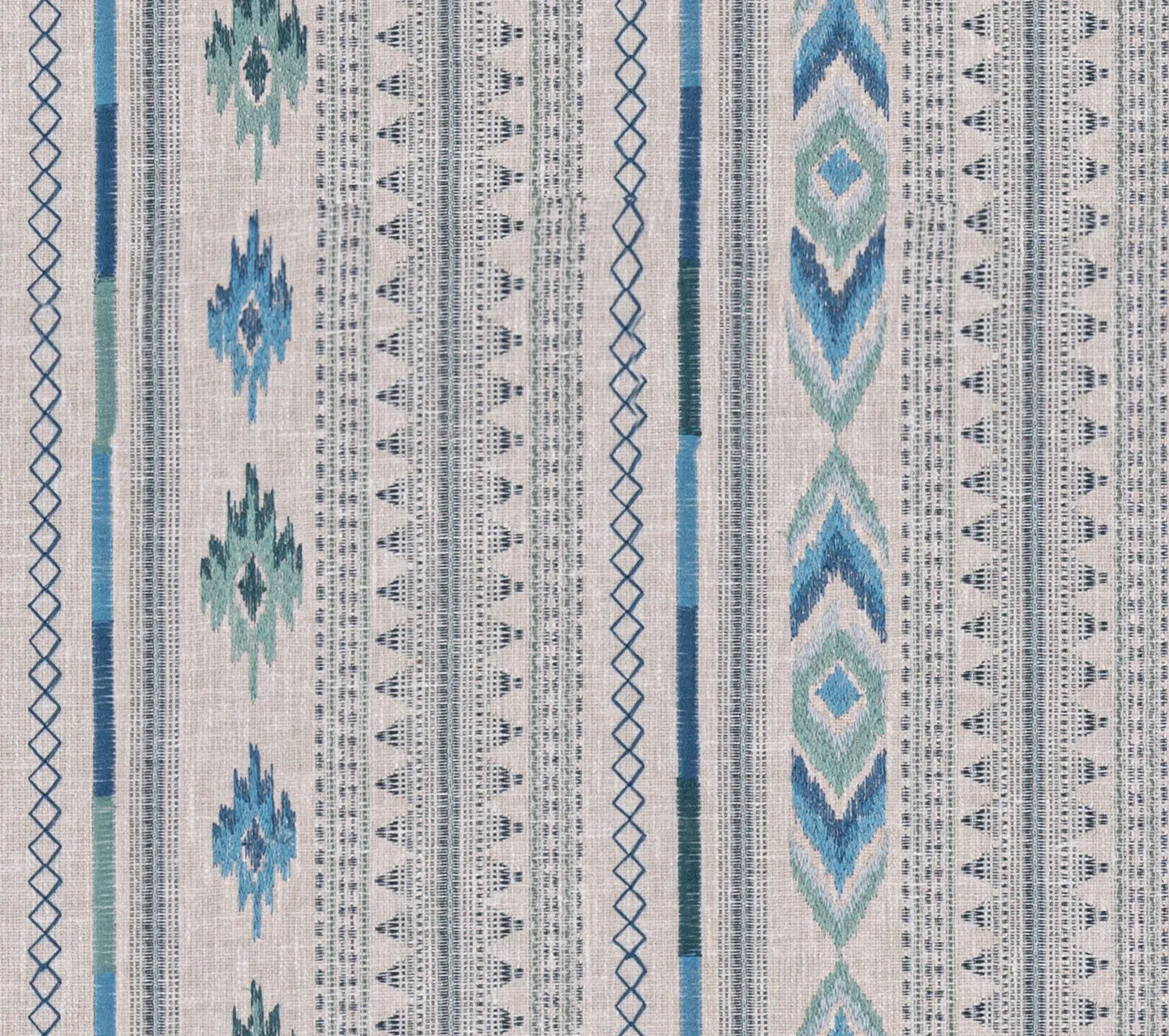 Hallmark Drapes Edition 1 - Tribe | Multipurpose Fabric Tribe-Teal