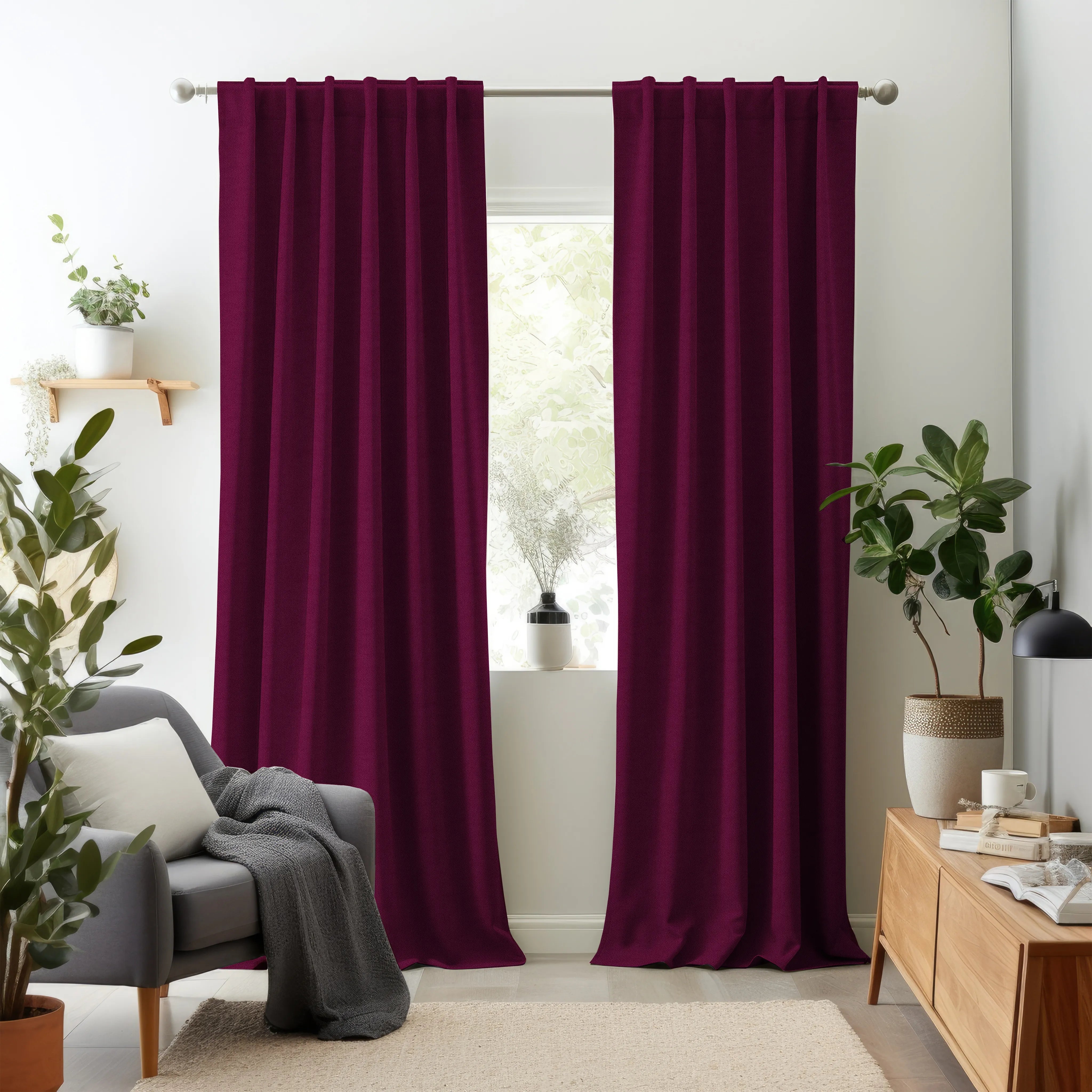 Hallmark Drapes Edition 1 - Florence | Multipurpose Fabric Florence-Bougainvillea