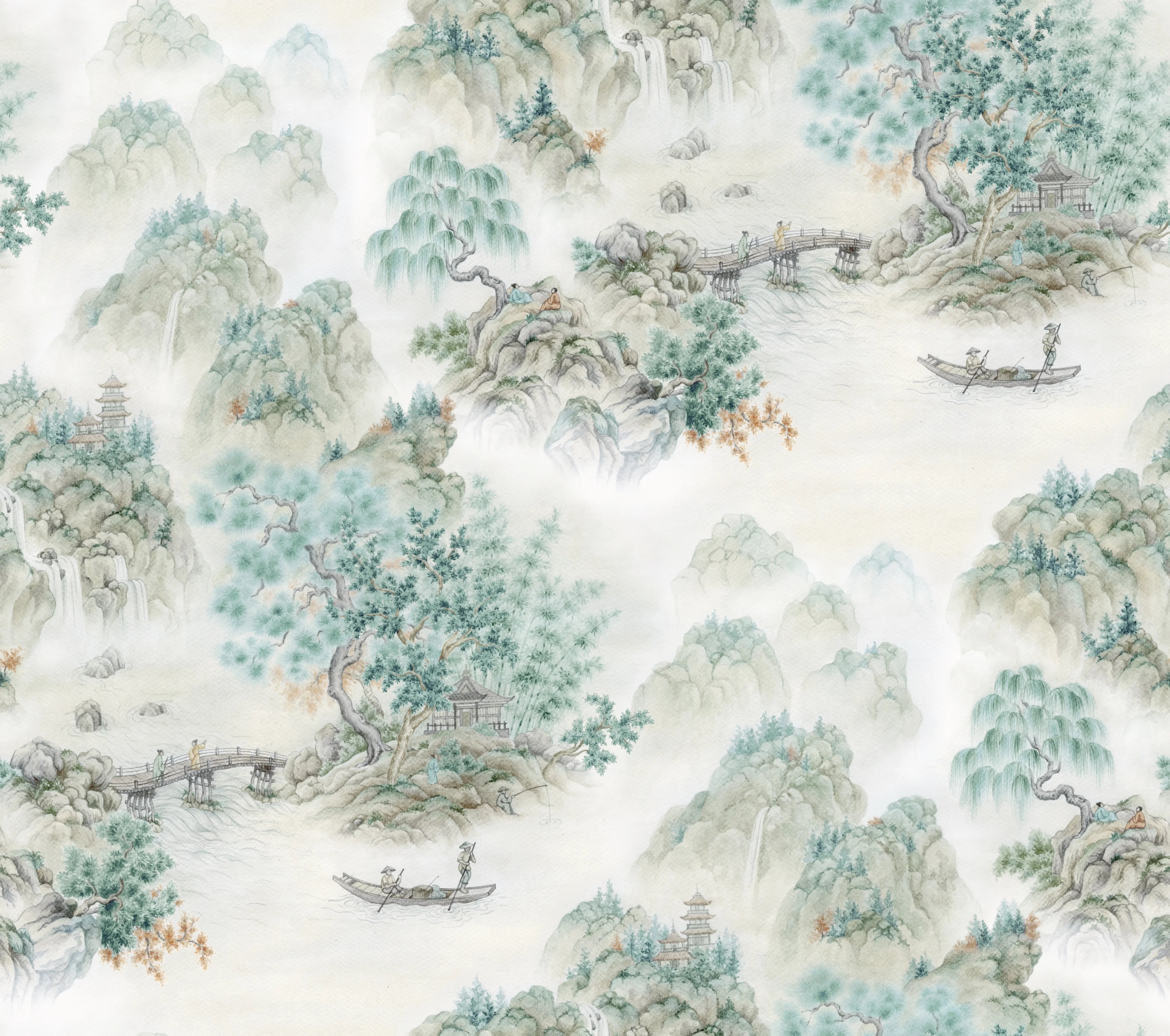 Nomad's Diary Edition 8 - Fuji | Multipurpose Fabric Fuji-Wasabi