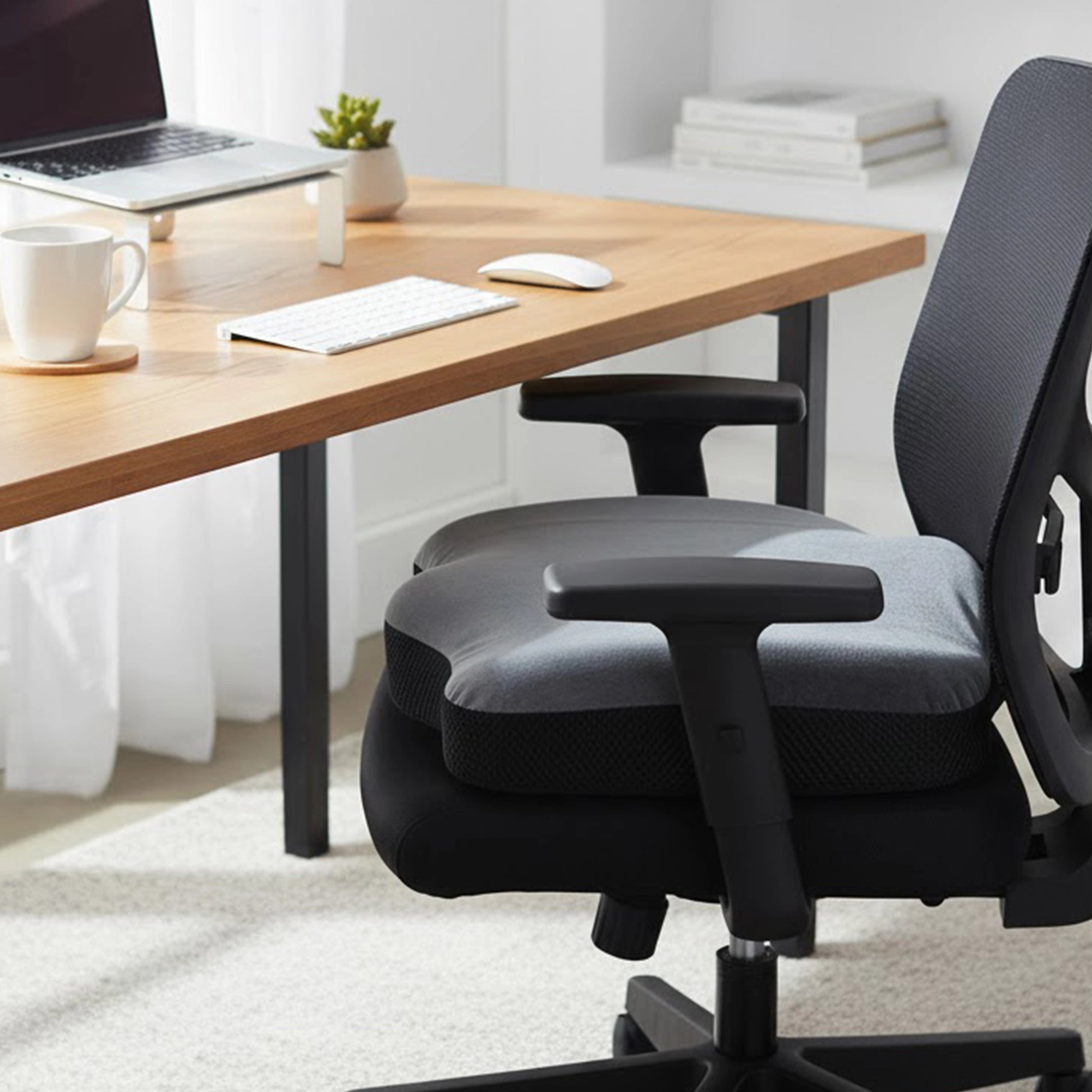 Padded Perch | Coccyx Relief & Tailbone Support Cushion Grey