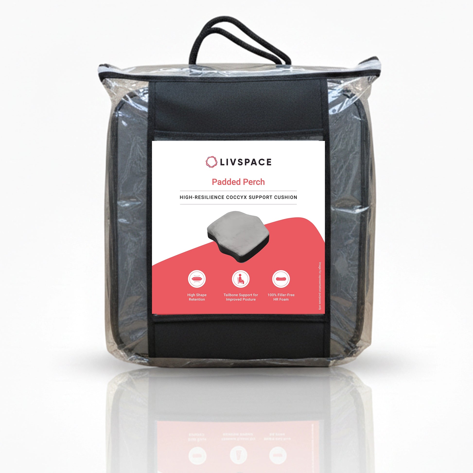 Padded Perch | Coccyx Relief & Tailbone Support Cushion Grey